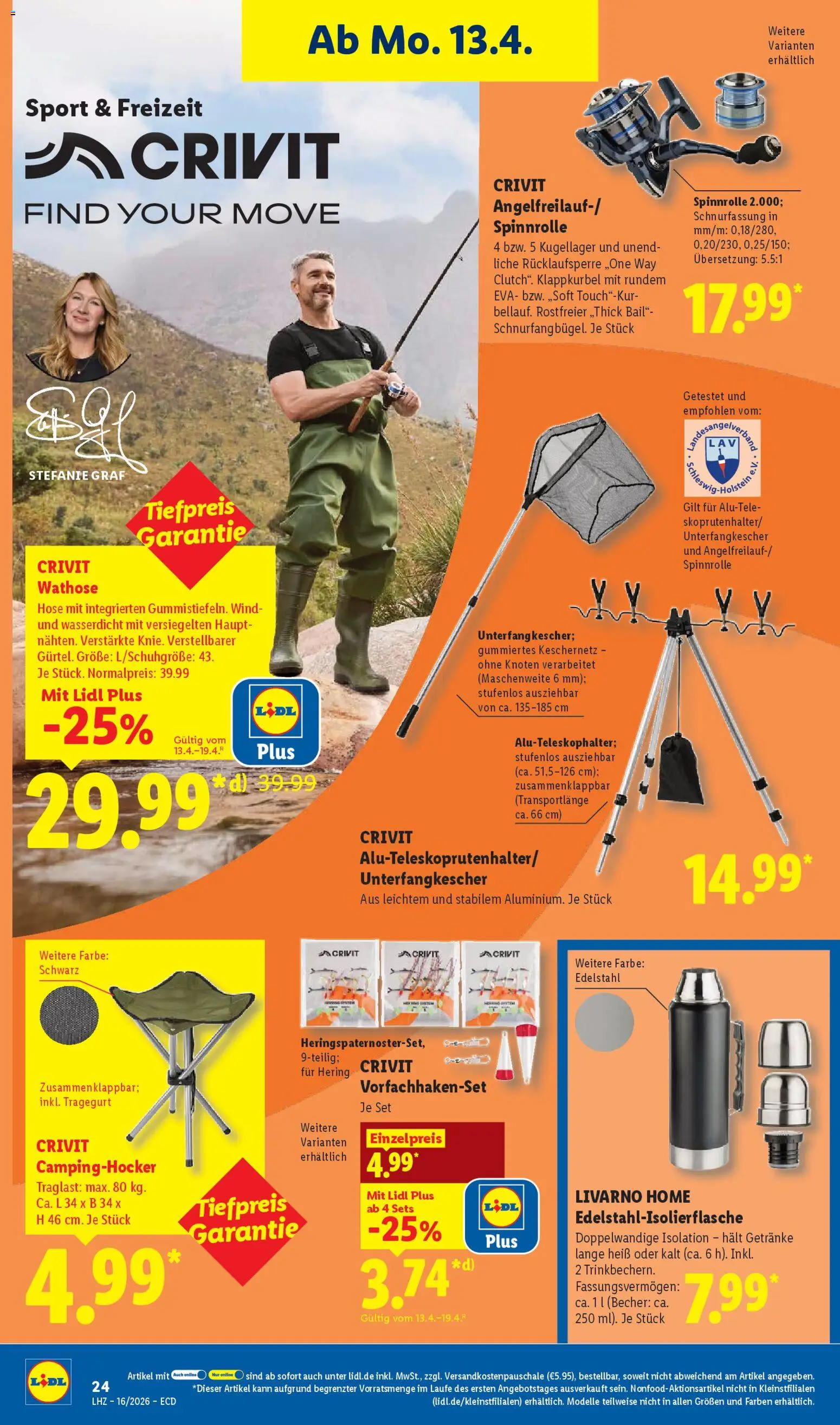 Lidl Prospekt – gültig ab 13.04.2026 | Seite: 42 | Produkte: Hose