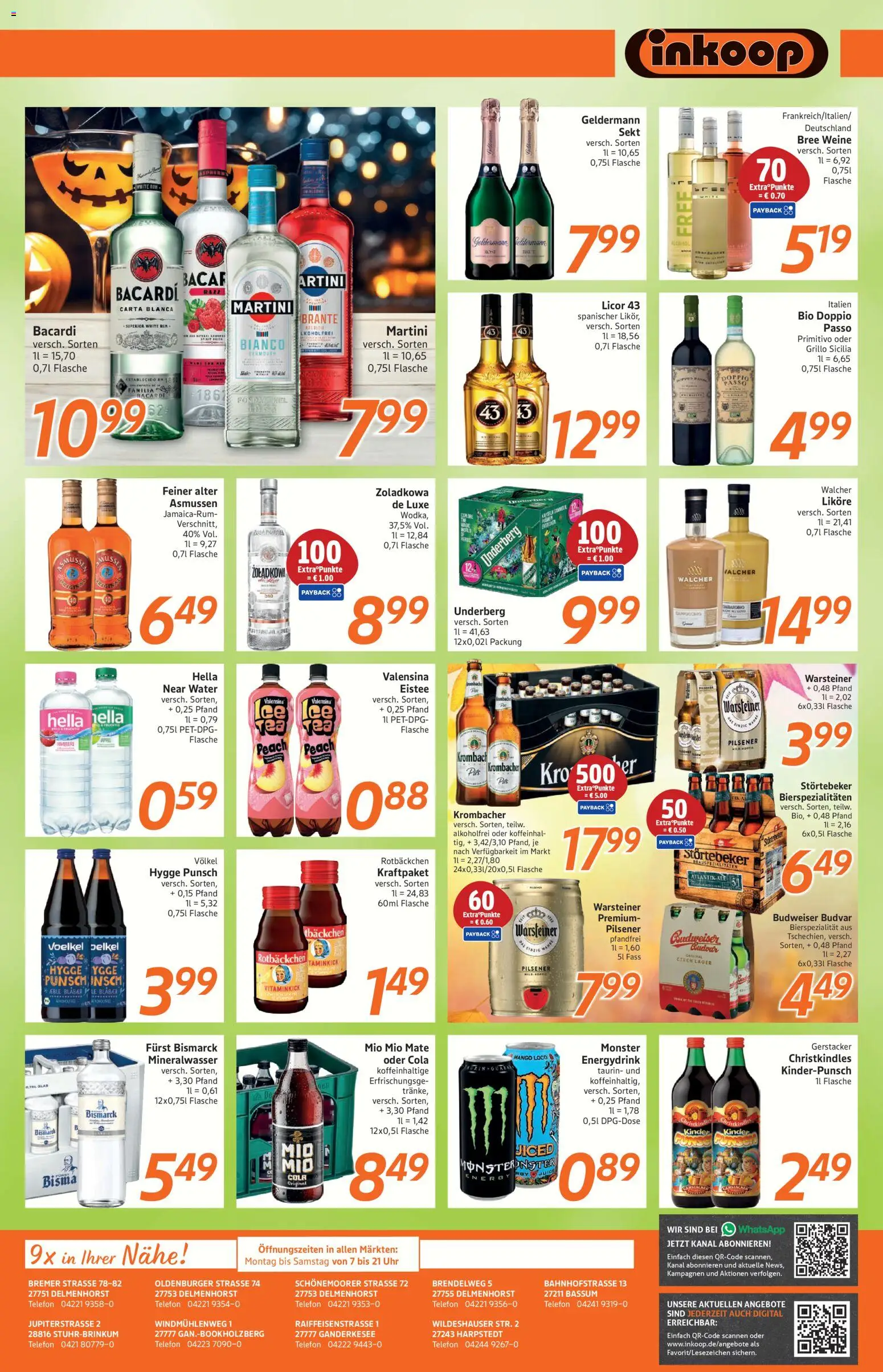 Inkoop Prospekt 	 – gültig ab 10.11.2025 | Seite: 7 | Produkte: Martini, Mio mio mate, Warsteiner, Himbeere
