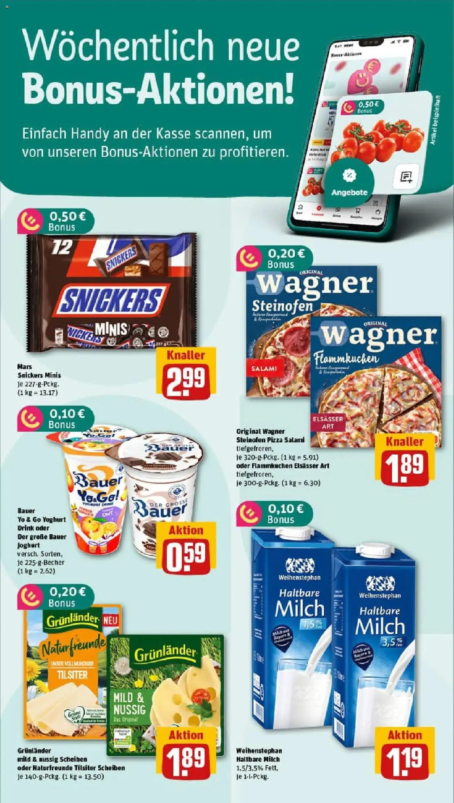 Rewe prospekt Wüstenrot	 – gültig ab 26.01.2026 | Seite: 2 | Produkte: Joghurt, Bauer joghurt, Salami, Pizza
