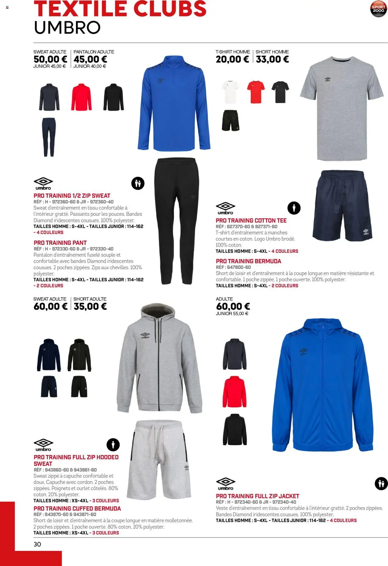 {H1} | Page: 30 | Produits: Bermuda, Veste, Pantalon