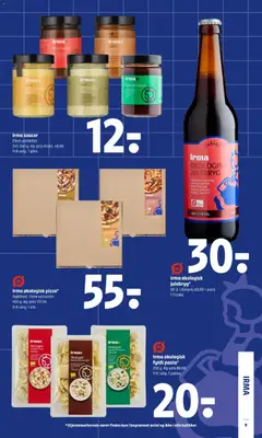 Irma økologisk pizza*, Dybfrost. Flere varianter. 400 g. Kg-pris 137,50. Frit valg. 1 stk. gyldig fra 27.11.2025 | Side: 11