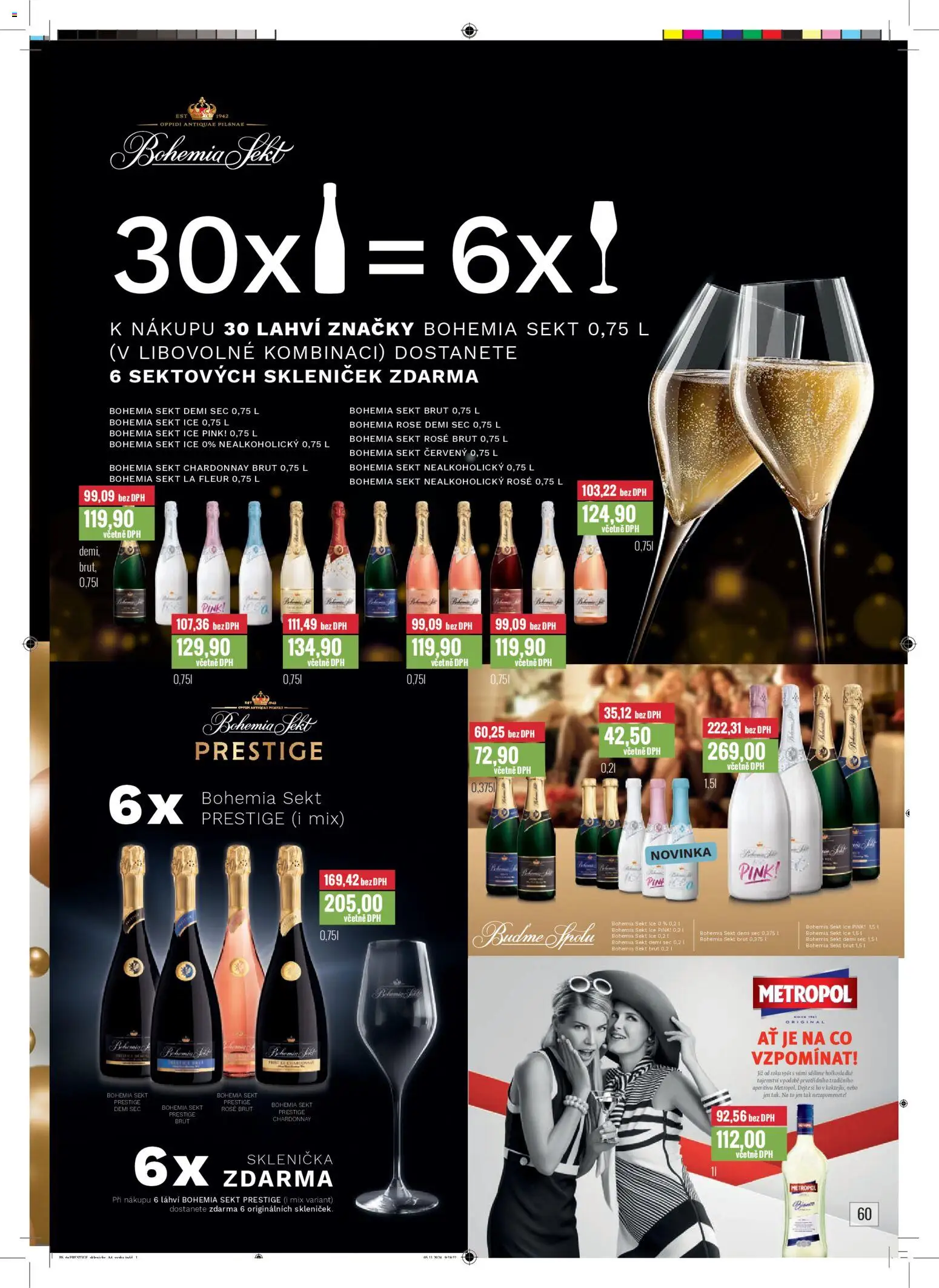 Ratio leták od 01.12.2025 | Strana: 61 | Produkty: Sklenička, Bohemia sekt, Bohemia Sekt Brut, Sekt