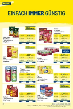 Metro Monats-Mix ab 01.11.2025 gültig | Seite: 14 | Produkte: Ultje erdnusse, SUP, Paprika, Lorenz crunchips