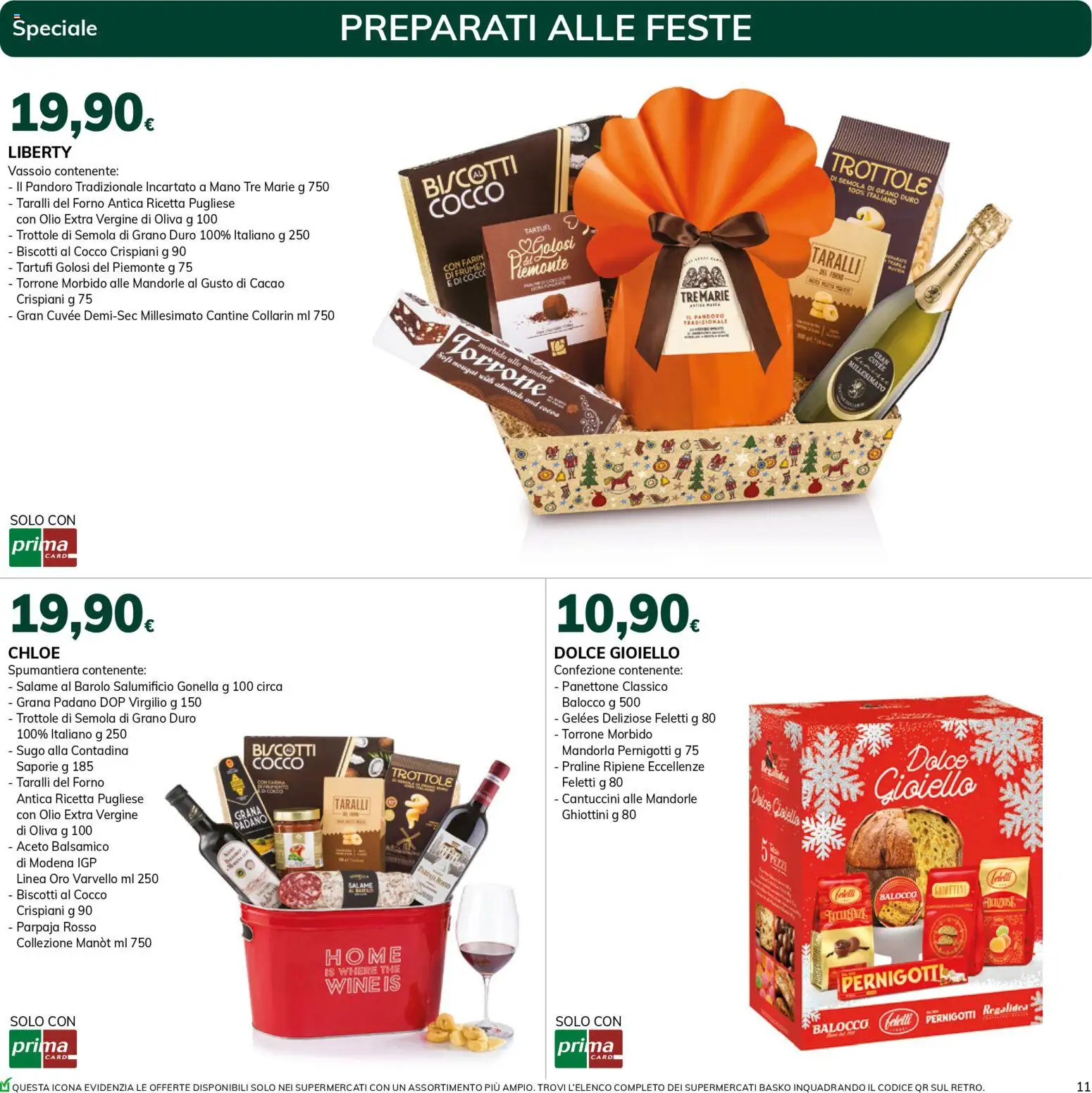 Volantino Basko del 27.11.2025 | Pagina: 11 | Prodotti: Biscotti, Pandoro, Cacao, Vassoio