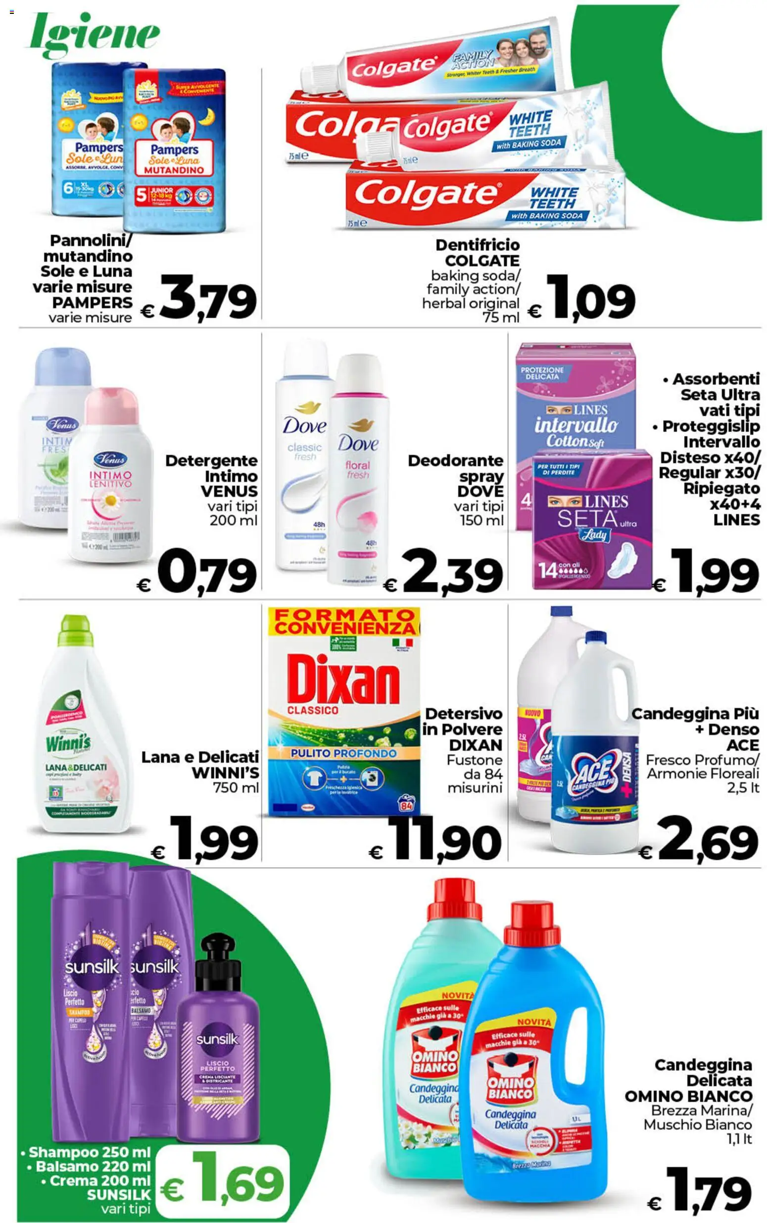 Volantino COOP del 06.03.2026 | Pagina: 19 | Prodotti: Crema, Dentifricio, Intimo, Lavatrice