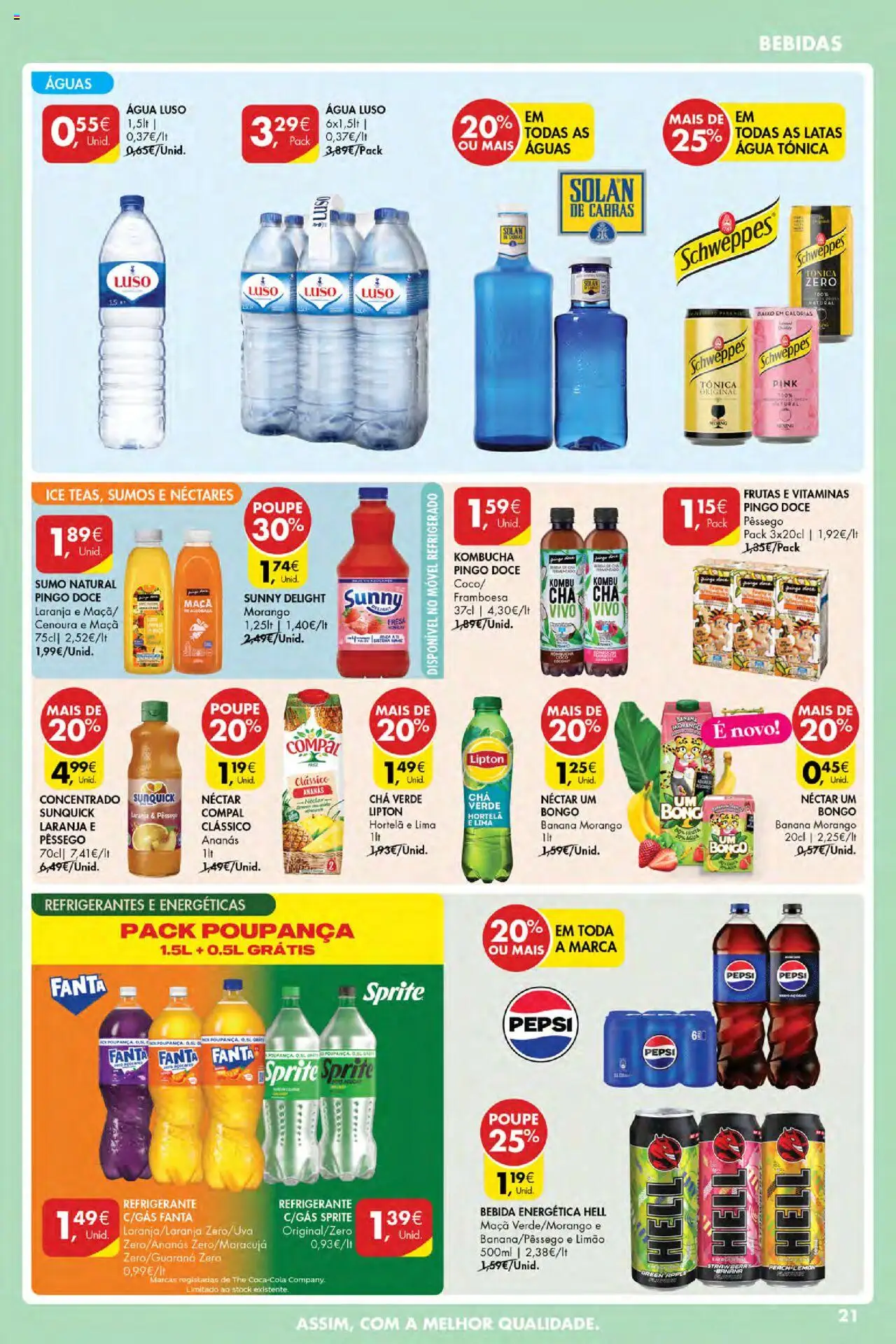 Pingo Doce Poupe Esta Semana Açores │ válido de 14.08.2025 | Página: 21 | Produtos: Banana, Maça, Chá, Bebida