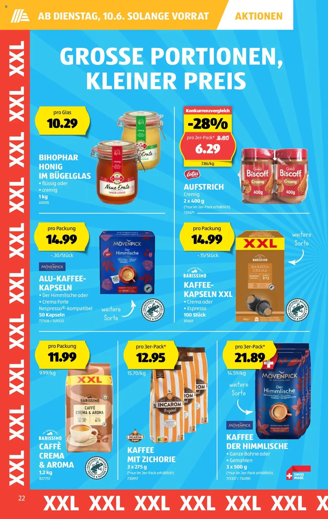 Aldi Aktionen ab 05.06.2025 | Seite: 22 | Produkte: Kaffee
