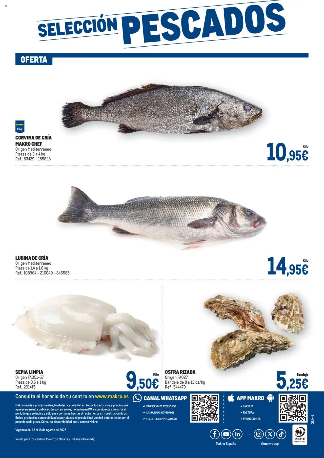 Makro - Fresco Andalucía │ válido desde el 12.08.2025 | Página: 4 | Productos: Peso, Bandeja