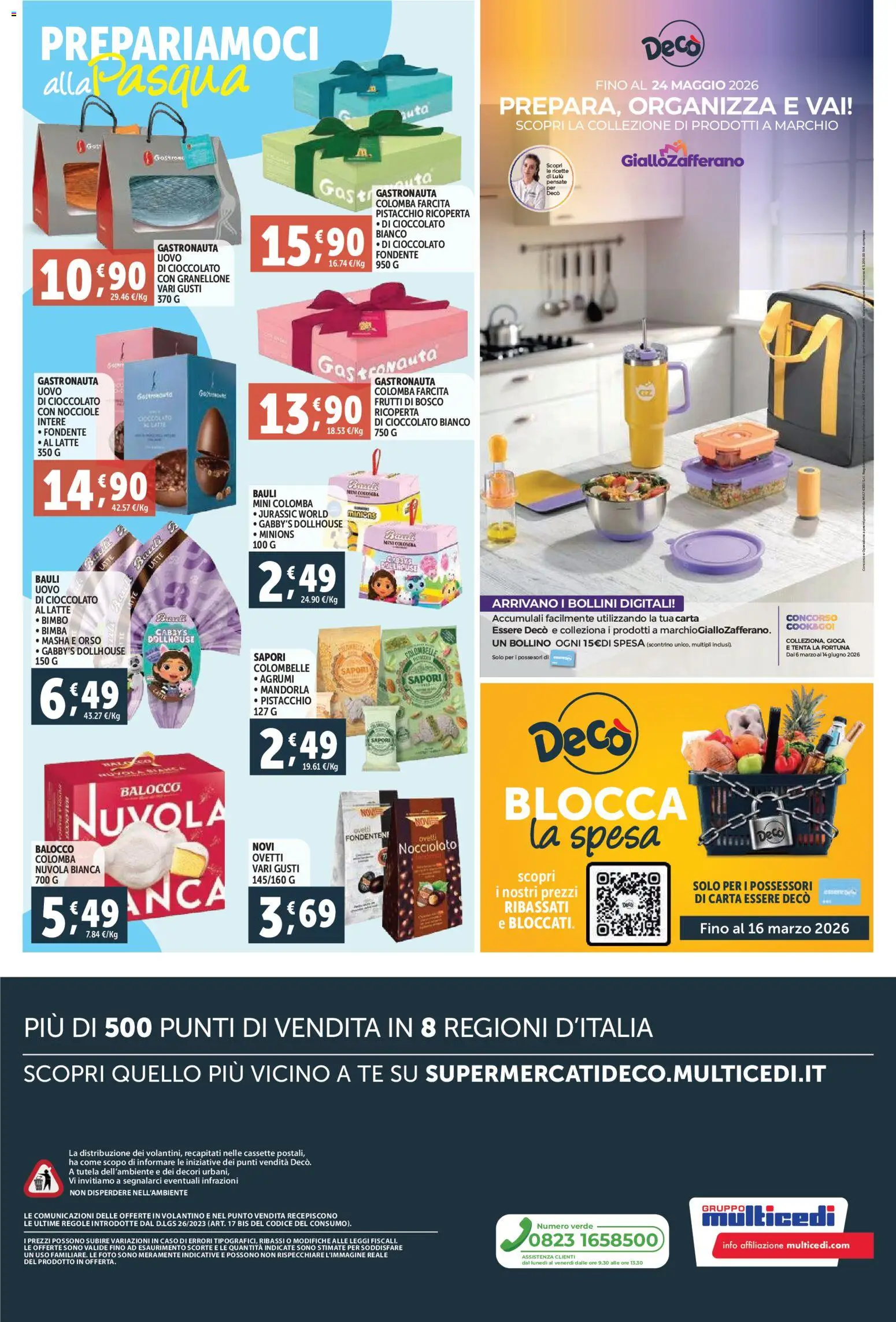 Volantino Decò del 06.03.2026 | Pagina: 12 | Prodotti: Cioccolato, Tè, Latte, Agrumi