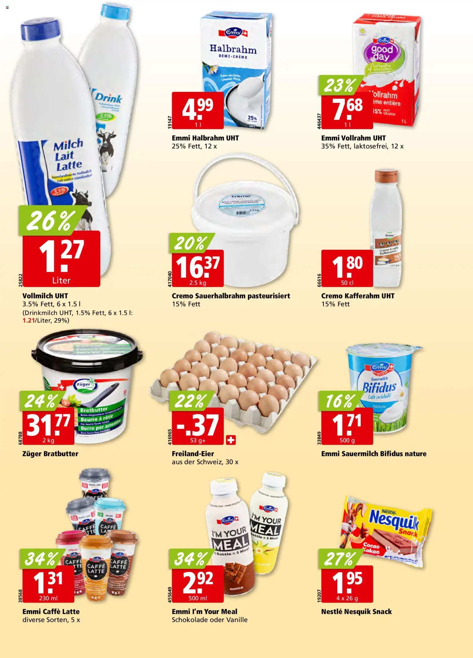 Aligro Aktionen Schlieren, Gossau SG, Frauenfeld, Rapperswil-Jona, Sargans, Bern, Brüttisellen, Pratteln, Emmen, Spreitenbach – gültig ab 10.11.2025 | Seite: 14 | Produkte: Milch, Schokolade