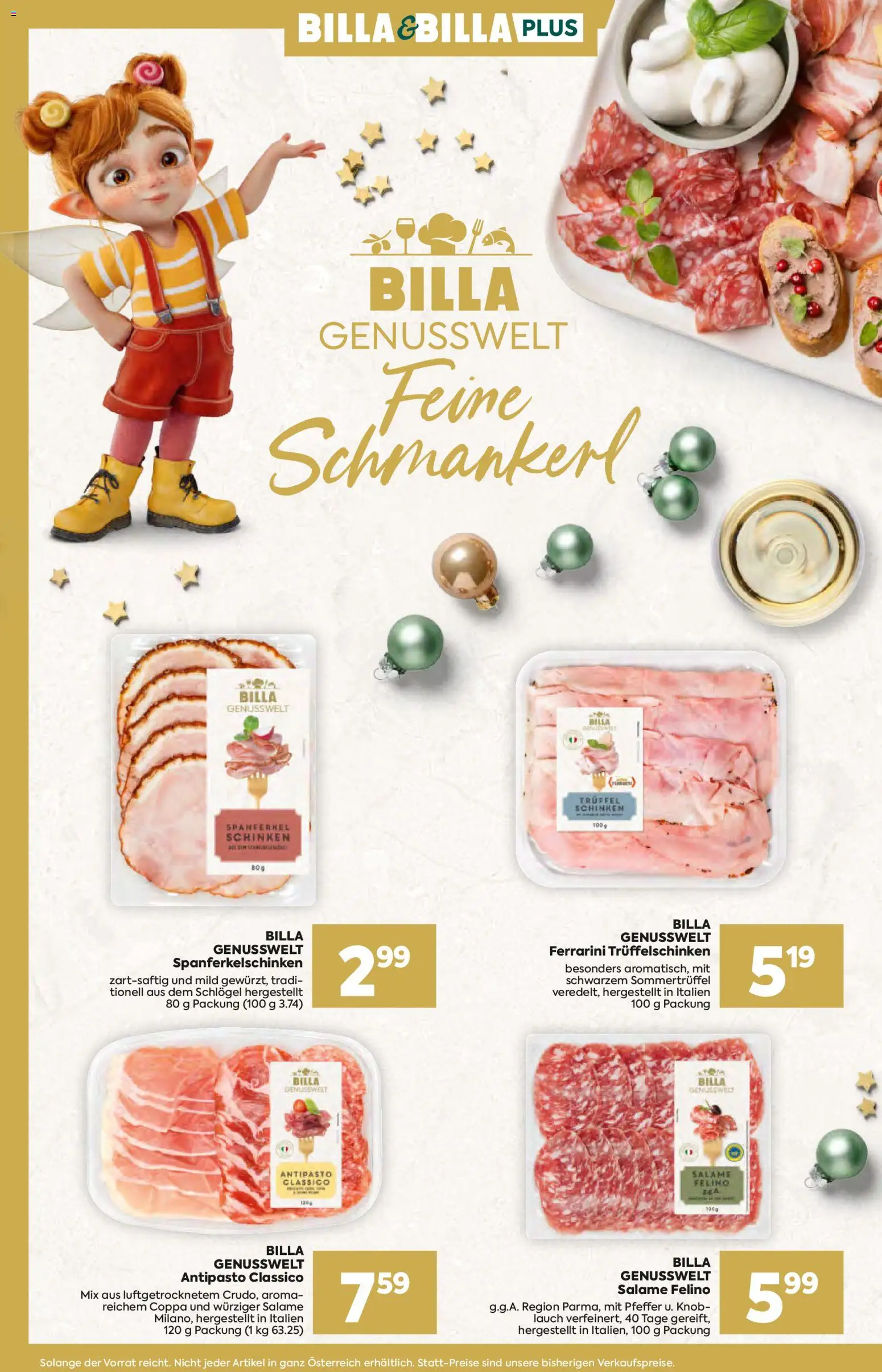 Billa - Sonderflugblatt gültig ab 13.11.2025 | Seite: 4 | Produkte: Pfeffer, Schinken