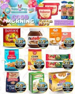 Take n Pay specials catalogue – valid from 30.03.2026 | Page: 12 | Products: Corn, Butter, Oats, Bread