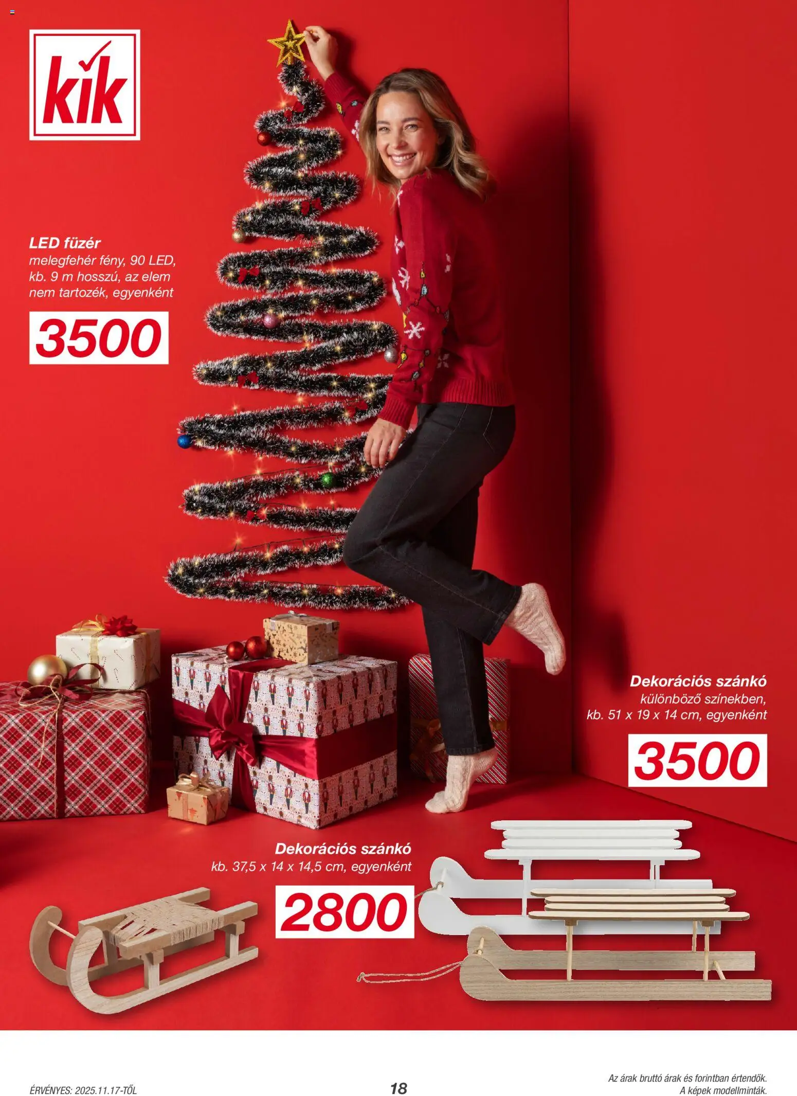 Kik akciós ujság - amely érvényes a következő dátumtól: 17.11.2025 | Oldal: 18