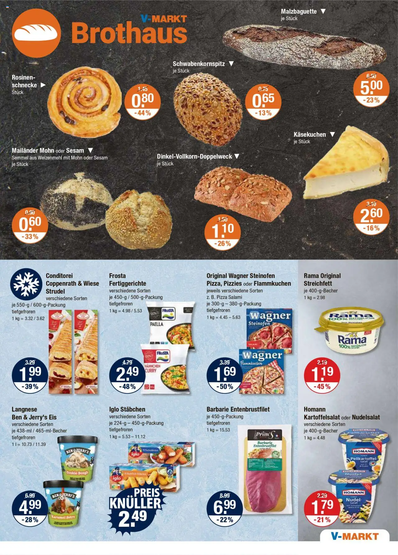 V-Markt - /Oberpfalz - gültig ab dem 21.08.2025 | Seite: 5 | Produkte: Iglo, Weizenmehl, Rosinen, Fertiggerichte