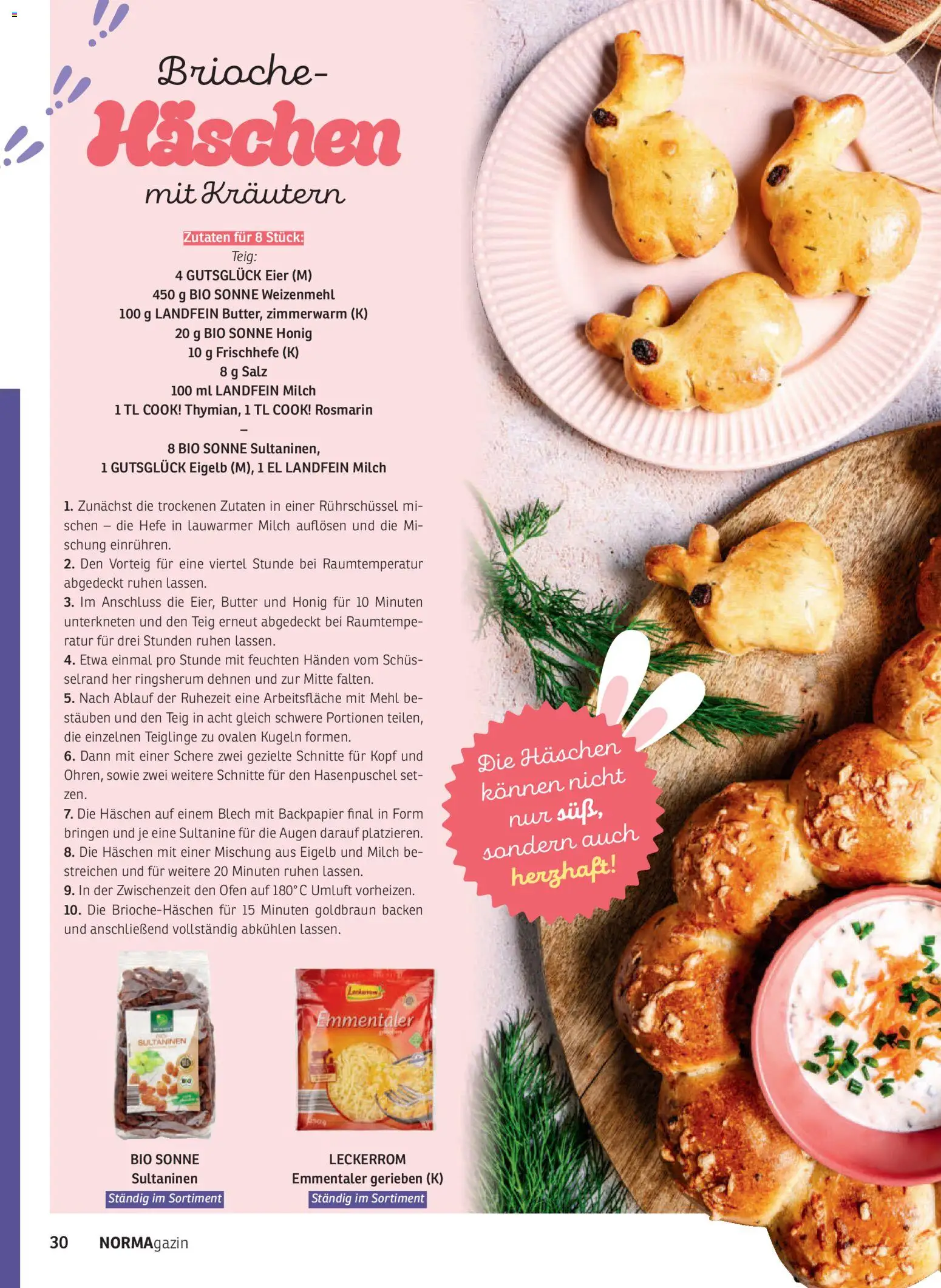 Norma NORMAgazin März/April 2026 – gültig ab 01.03.2026 | Seite: 30 | Produkte: Mehl, Eier, Weizenmehl, Salz