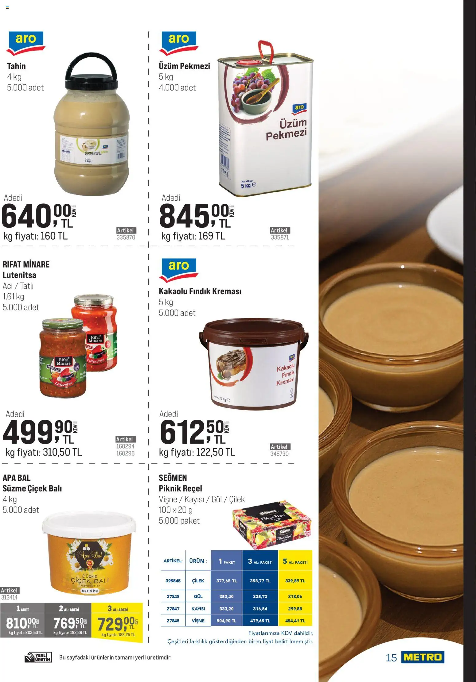 Metro - Şehir Otelleri - 26.11.2025 tarihinden itibaren geçerlidir | Sayfa: 15 | Ürünler: Gül, Çilek, Vişne, Kayısı