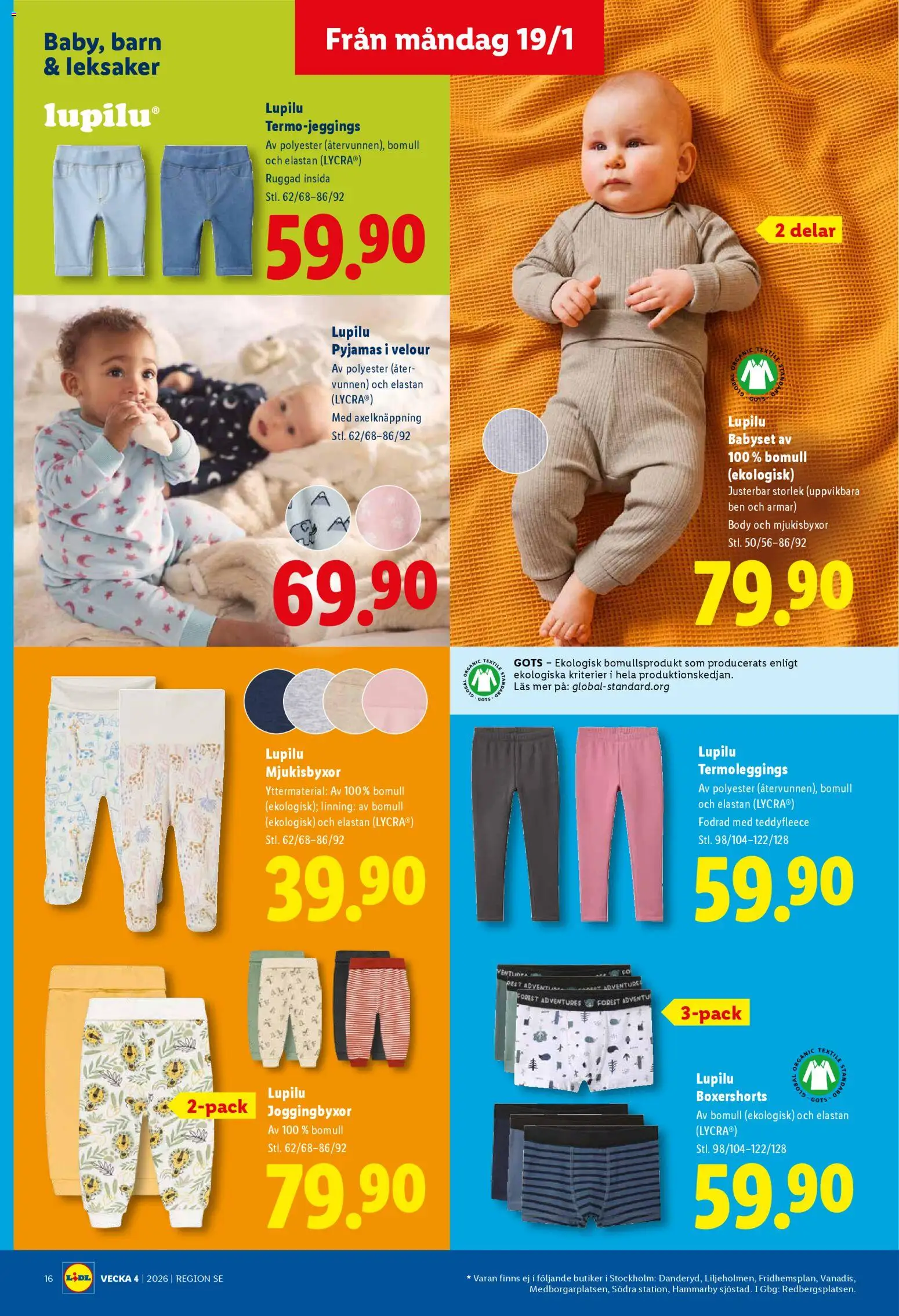 Lidl reklamblad aktuell från 19.01.2026 | Sida: 19 | Produkter: Pyjamas