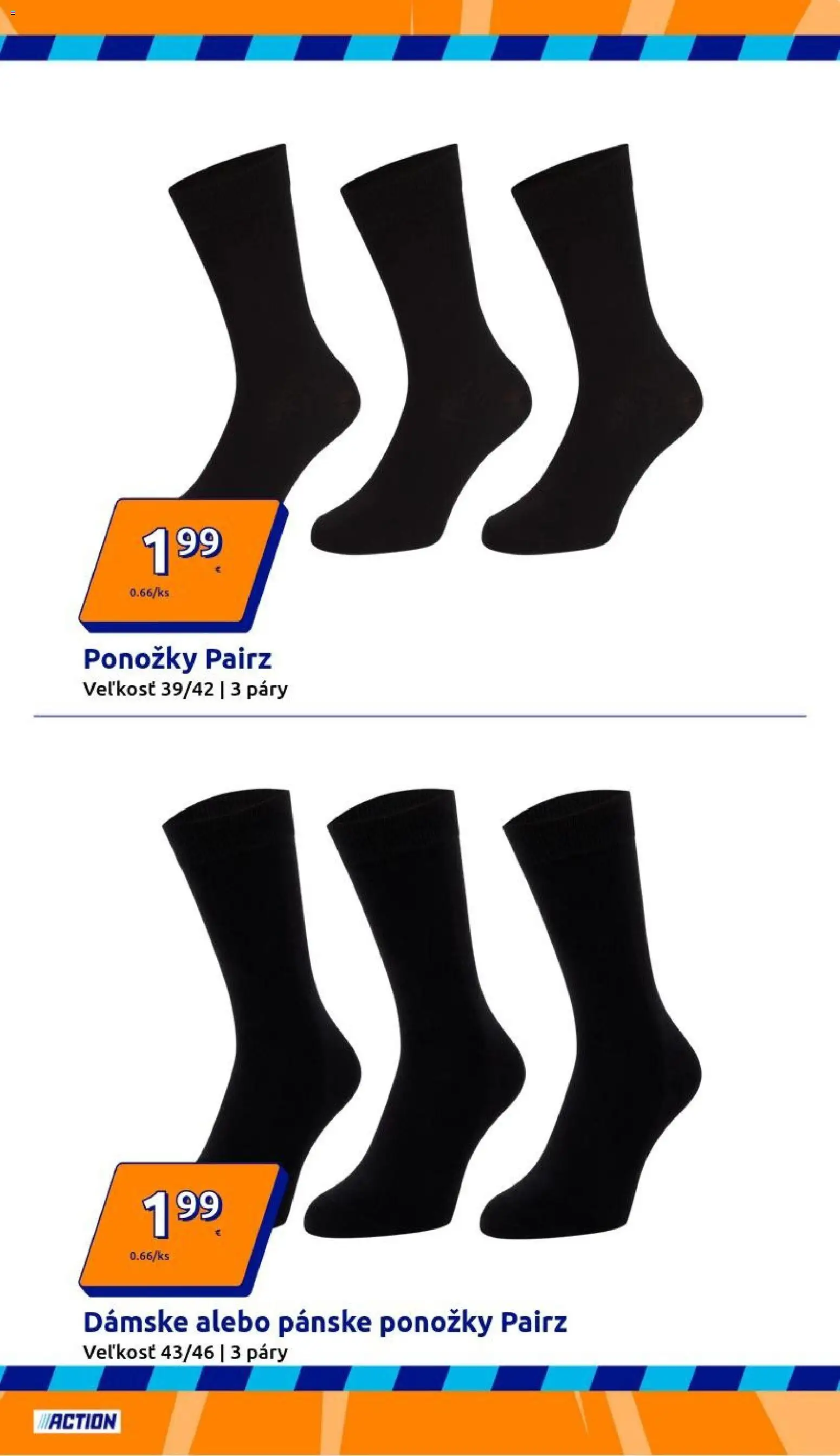 Nové Action akcie – leták je platný od 28.01.2026 | Strana: 5 | Produkty: Ponožky