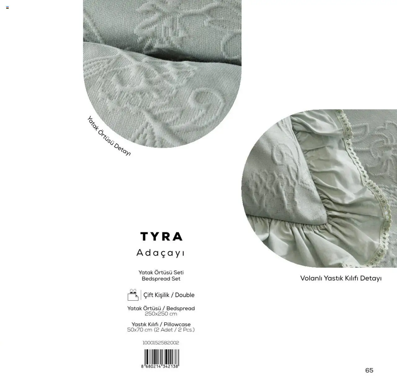 Karaca - Karaca Home - White Collection - 03.03.2025 tarihinden itibaren geçerlidir | Sayfa: 65 | Ürünler: Yatak, Yastık, Yastık kılıfı, Yatak örtüsü