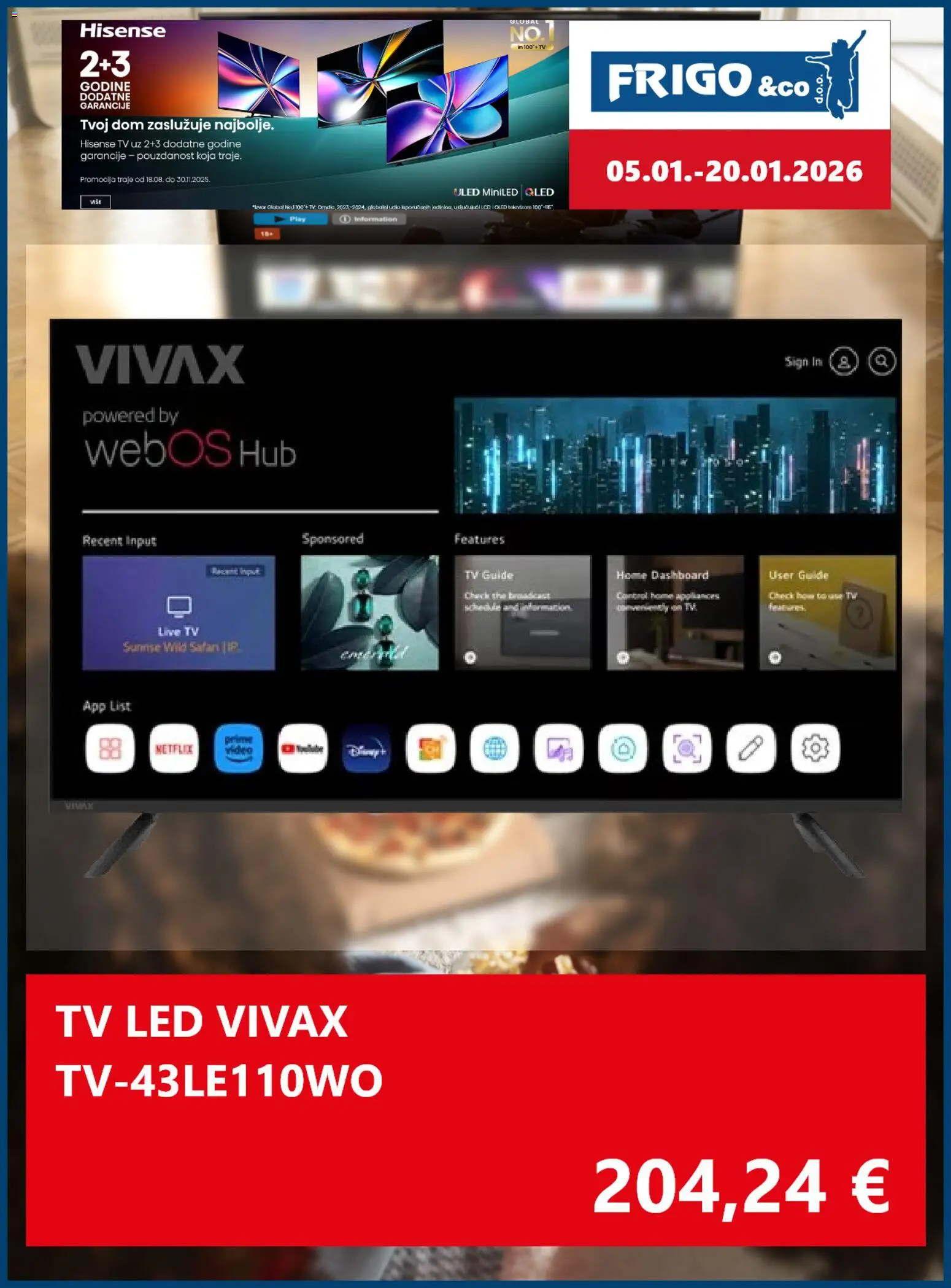 FRIGO & Co. katalog | vrijedi od 05.01.2026 | Stranica: 4 | Proizvodi: Tv, Video