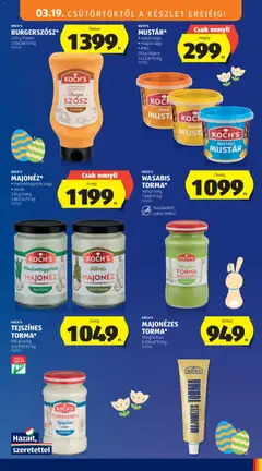 KOCH'S WASABIS TORMA*, 140 g/üveg, hozzáadott cukor nélkül - amely érvényes a következő dátumtól: 19.03.2026 | Oldal: 31