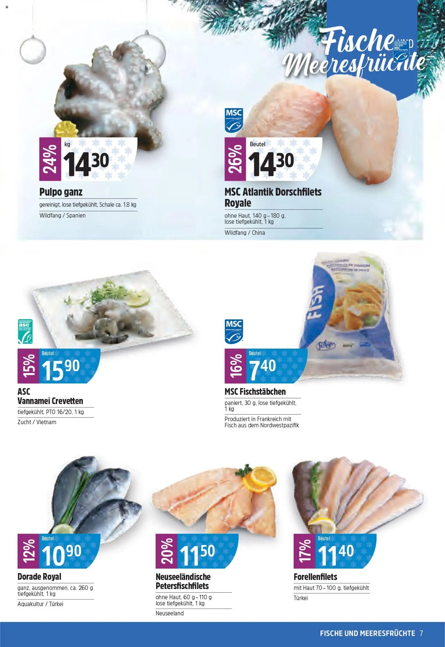 TopCC Aktionen – gültig ab 08.12.2025 | Seite: 7 | Produkte: Fisch, Meeresfrüchte