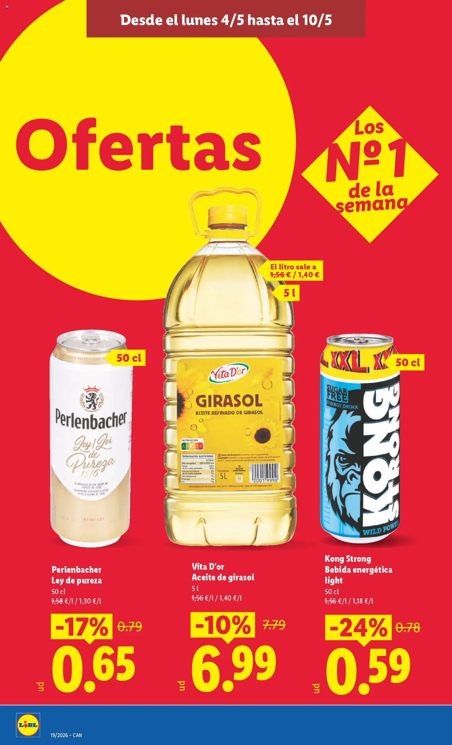 Lidl folleto │ válido desde el 04.05.2026 | Página: 12 | Productos: Aceite, Aceite de girasol