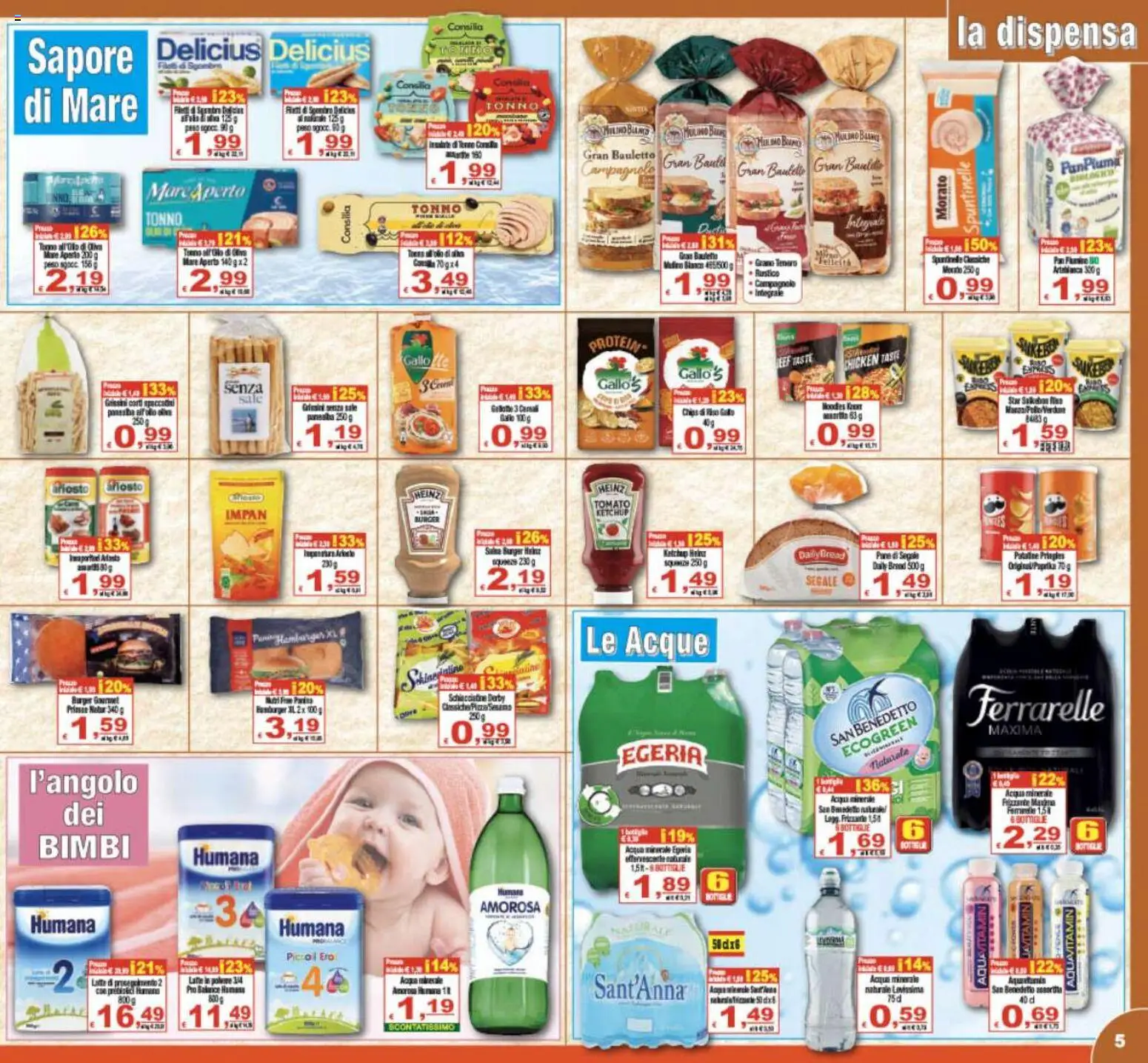 Volantino CTS del 17.04.2026 | Pagina: 5 | Prodotti: Pane, Acqua, Sale, Latte