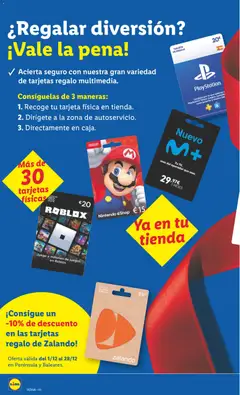 Vista previa Lidl folleto de bazar válido desde el 22.12.2025 | Página: 18 | Productos: Nintendo, Playstation, Juega