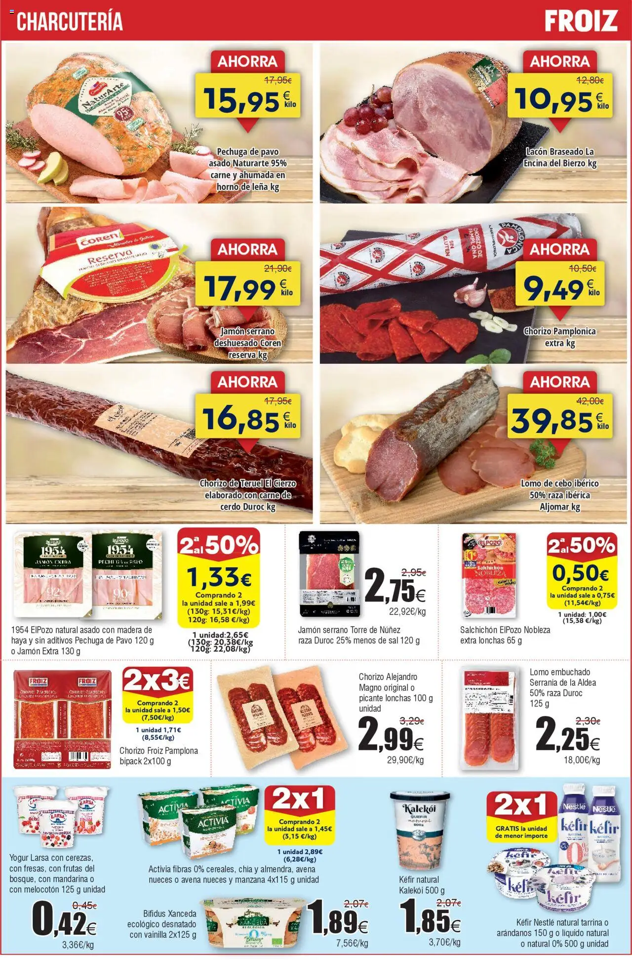 Froiz folleto │ válido desde el 12.08.2025 | Página: 6 | Productos: Yogur, Cerdo, Manzana, Horno