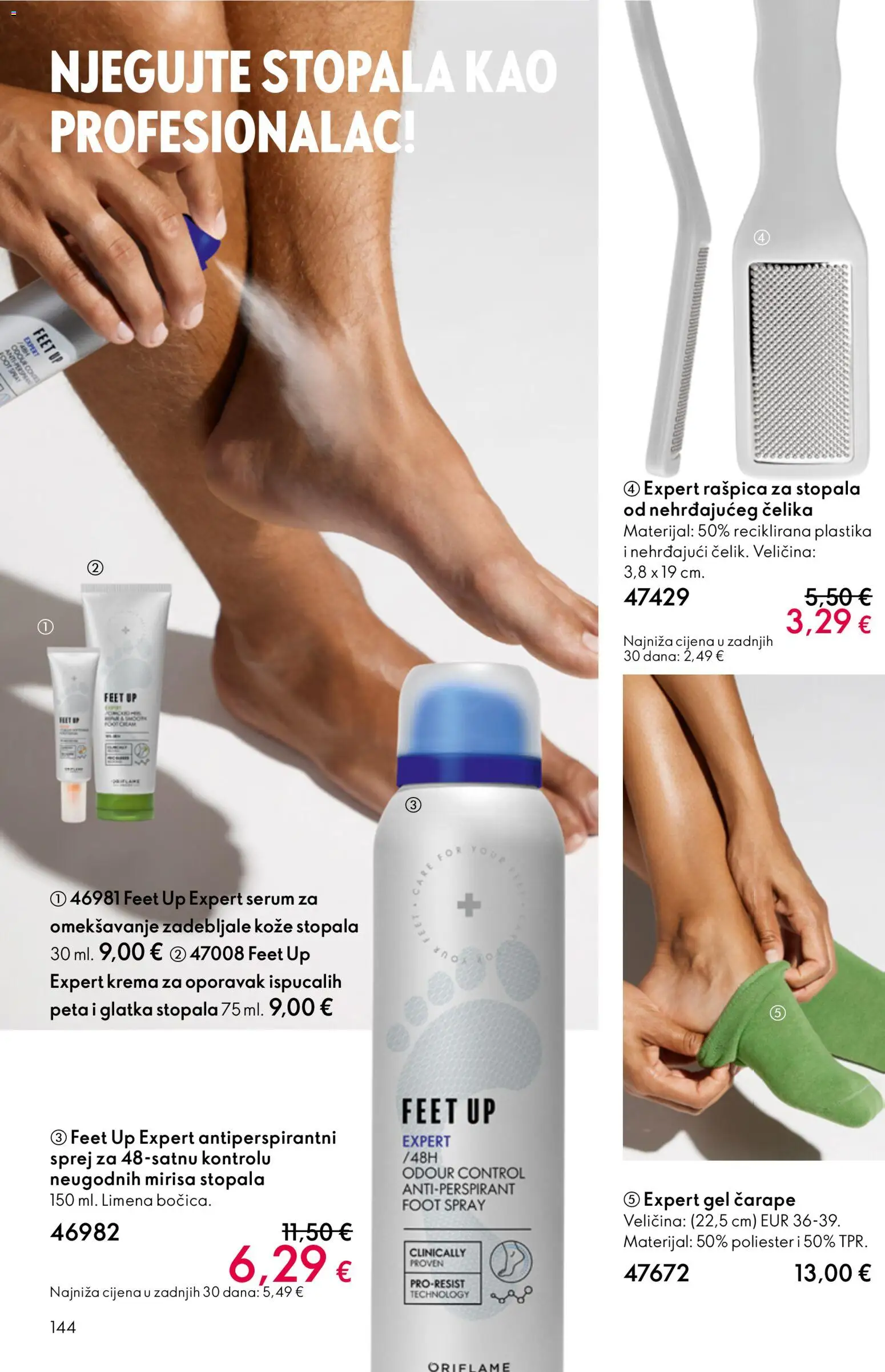 Oriflame katalog | vrijedi od 31.12.2025 | Stranica: 144 | Proizvodi: Antiperspirant, Krema, Čarape