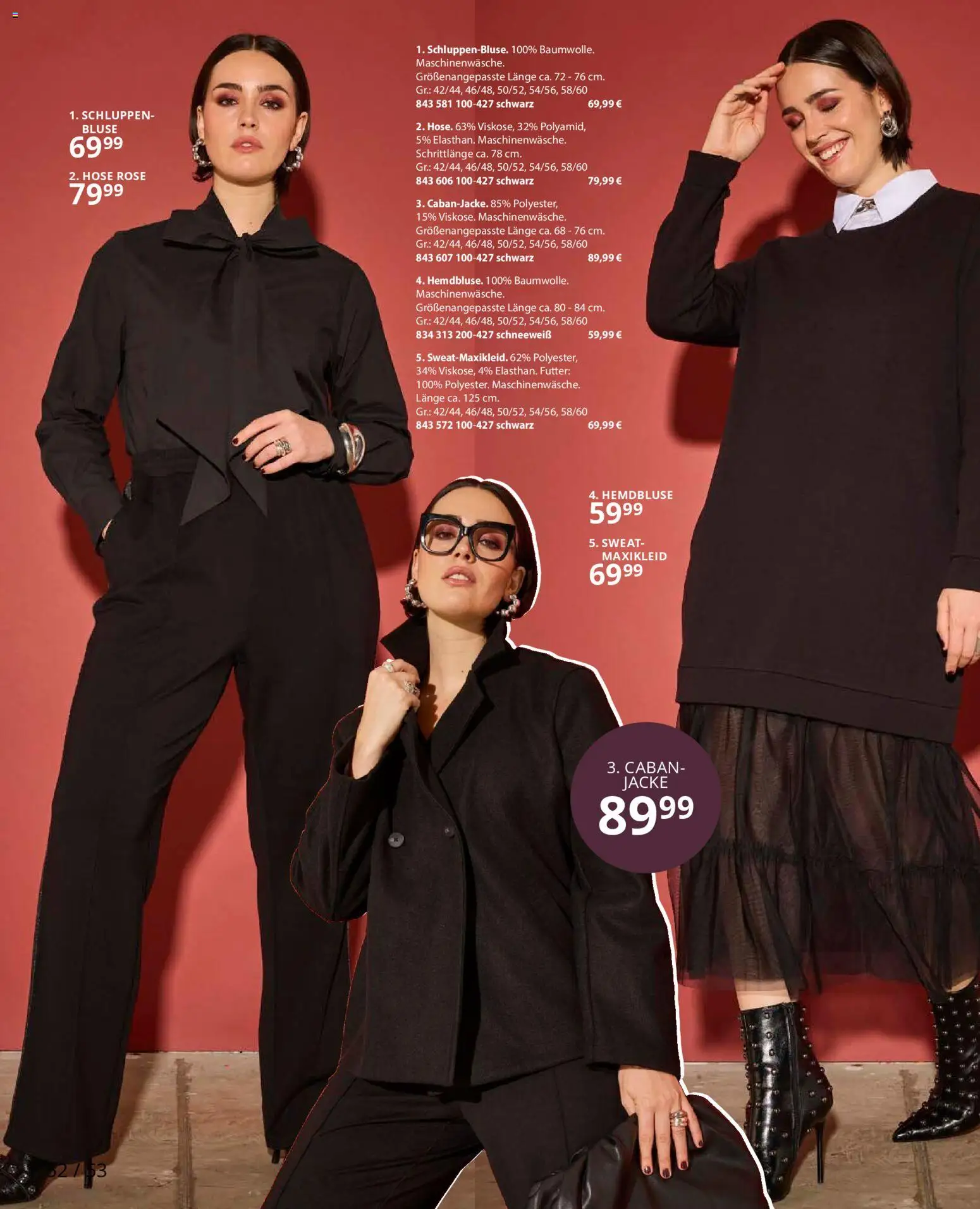 Ulla Popken Prospekt 	 – gültig ab 01.11.2025 | Seite: 52 | Produkte: Hemdbluse, Bluse, Jacke, Hose