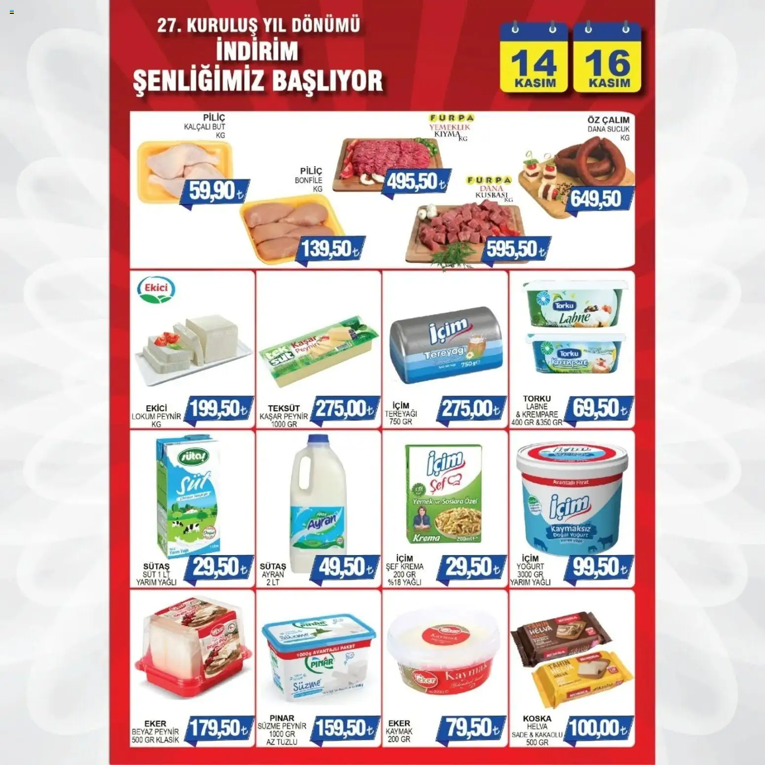 Furpa Cuma’dan Pazar’a Katalog - 14.11.2025 tarihinden itibaren geçerlidir | Sayfa: 4 | Ürünler: Süt, Peynir, Ekici, Sucuk