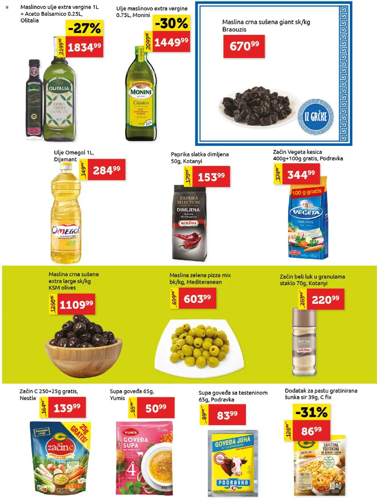 SuperVERO katalog - važi od 18.09.2025 | Strana: 9 | Proizvode: Monini, Beli luk, Podravka, Ulje