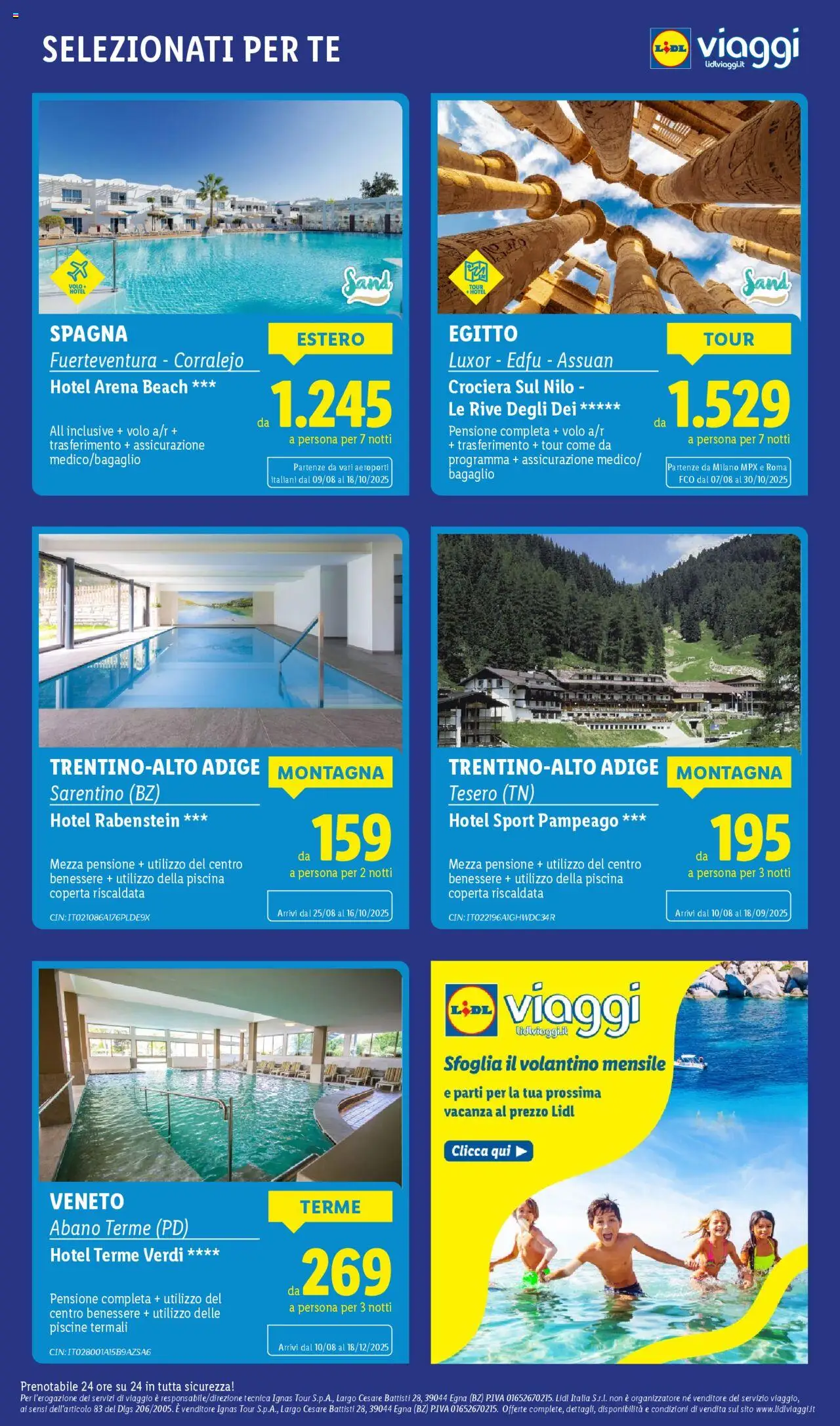Volantino Lidl del 18.08.2025 | Pagina: 49 | Prodotti: Tè, Piscina, Coperta