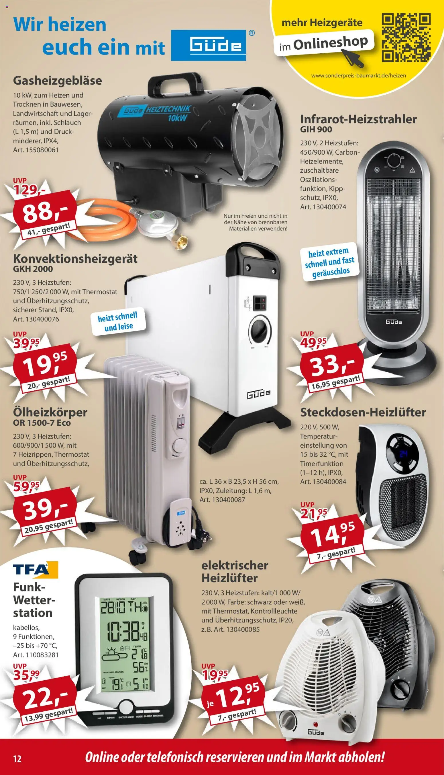 Sonderpreis Baumarkt Prospekt 	 – gültig ab 22.11.2025 | Seite: 12