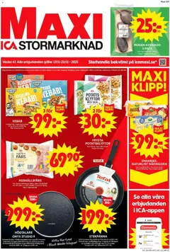 ICA Maxi - Stockholm - Förhandsvisning av reklamblad från butik ICA Maxi aktuell från 17.11.2025
