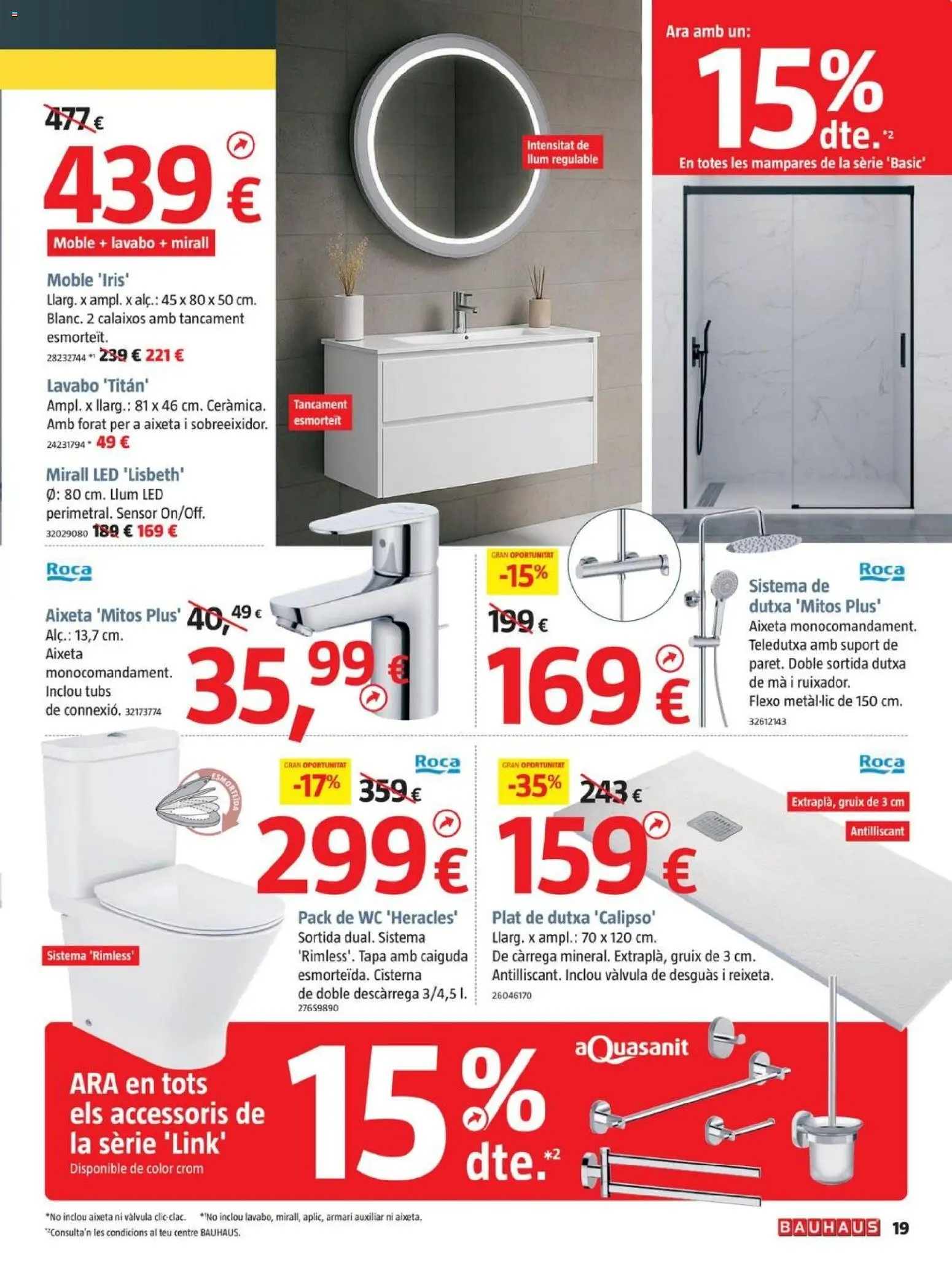 Bauhaus - folleto Cat │ válido desde el 23.10.2025 | Página: 19 | Productos: Lavabo