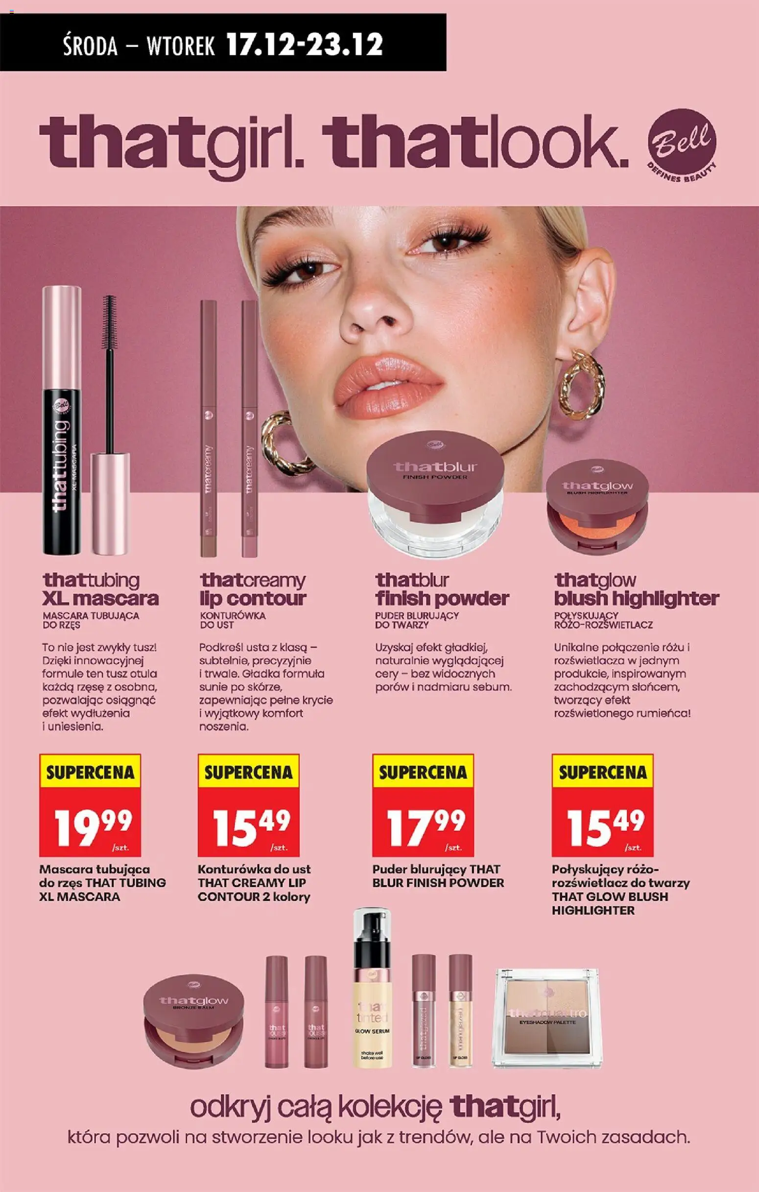 Biedronka gazetka - Oferta w tym tygodniu od 17.12.2025 | Strona: 84 | Produkty: Puder, Bronzer, Rozświetlacz, Finish