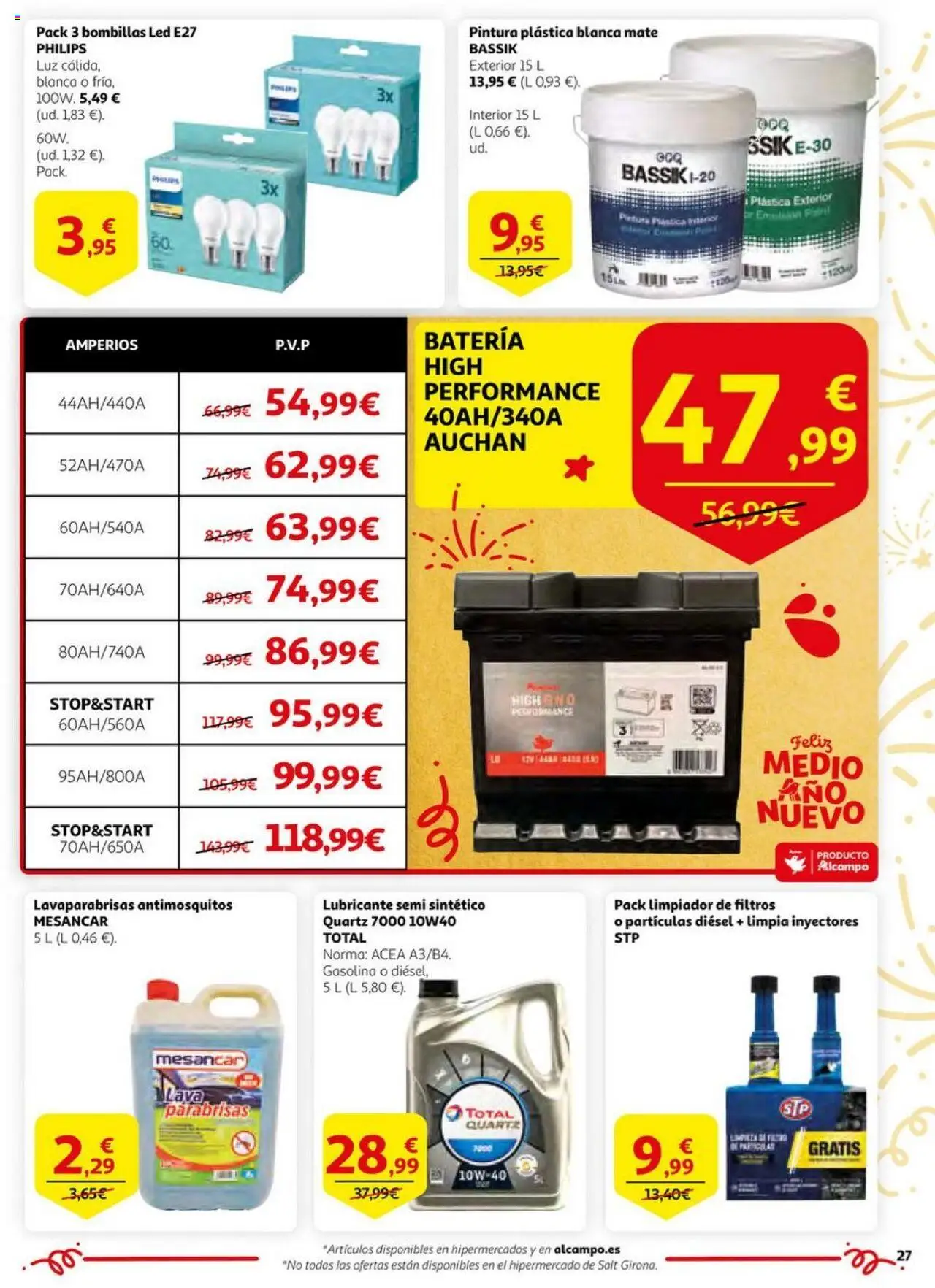 Alcampo -  HP Nacional  │ válido desde el 03.06.2025 | Página: 27 | Productos: Noodles αυγού, Pintura plástica, Batería