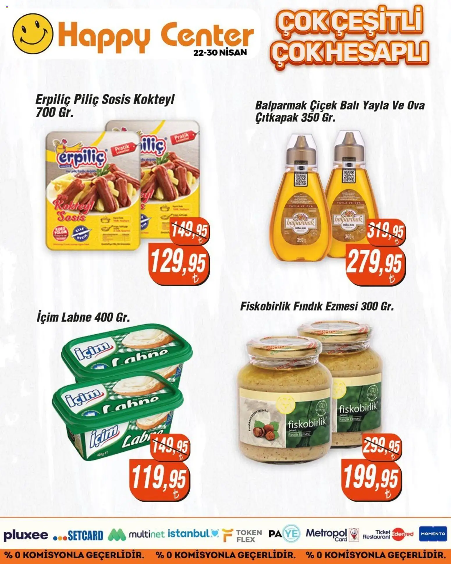 Happy Center Katalog - 22.04.2026 tarihinden itibaren geçerlidir | Sayfa: 12 | Ürünler: Fındık, Sosis, Piliç