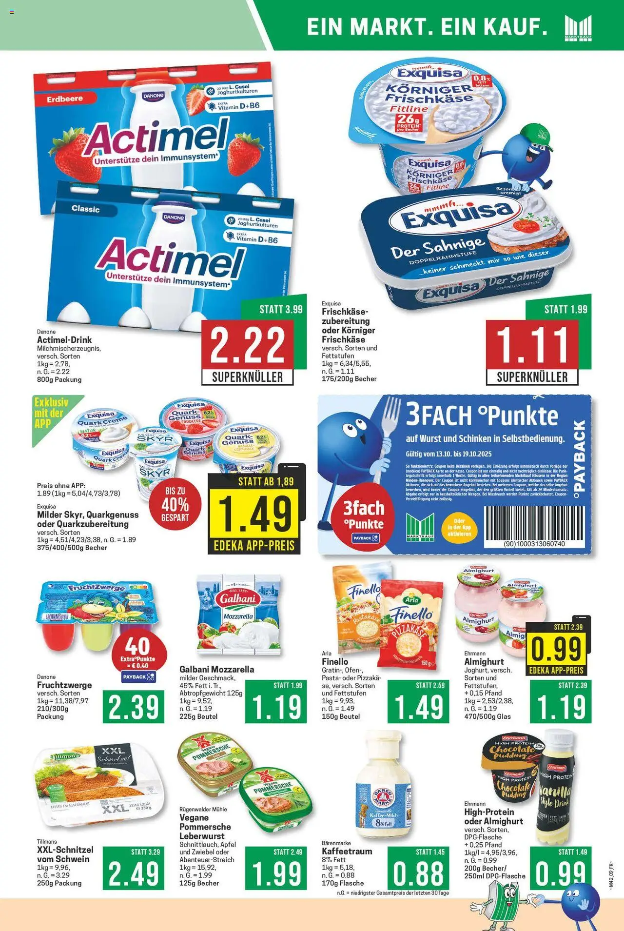 Marktkauf Prospekt 	 – gültig ab 13.10.2025 | Seite: 9 | Produkte: Ofen, Exquisa frischkase, Skyr, Exquisa
