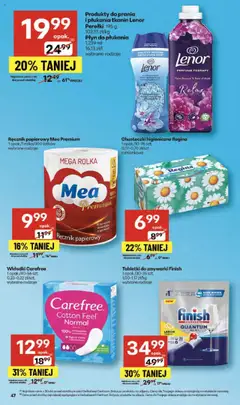 Delikatesy Centrum Gazetka od 18.09.2025 | Strona: 47 | Produkty: Chusteczki higieniczne, Finish, Ręcznik papierowy, Tabletki do zmywarki