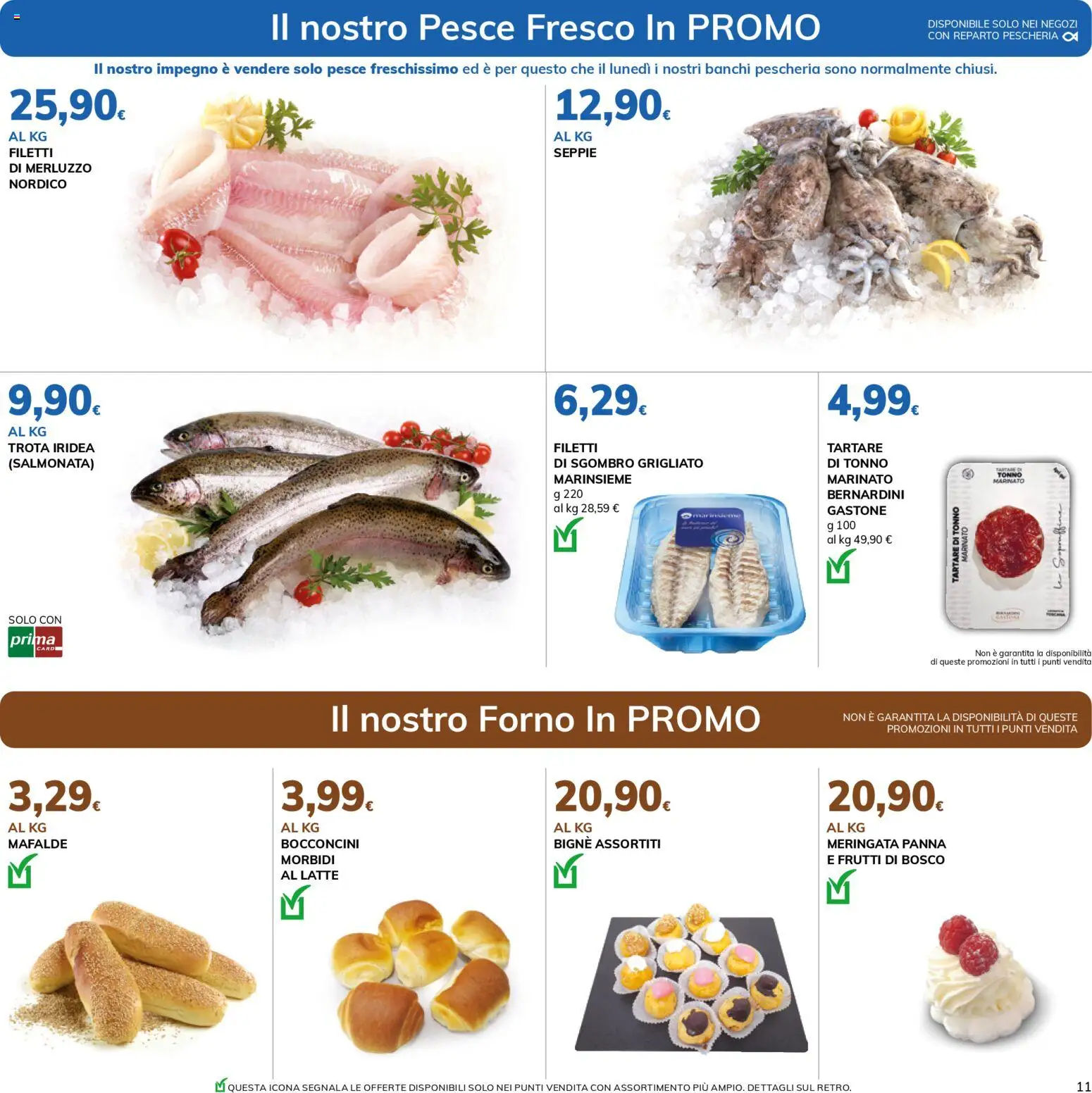 Volantino Basko del 07.04.2026 | Pagina: 11 | Prodotti: Pesce, Panna, Tonno, Forno