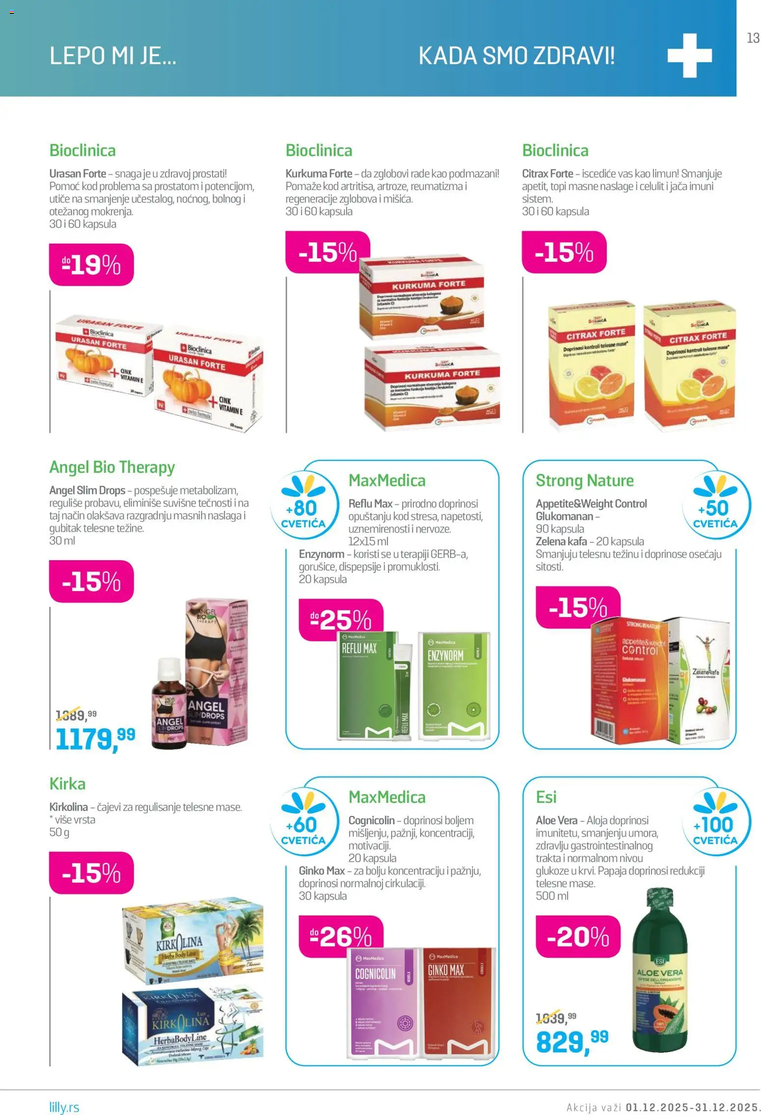 Lilly drogerie katalog - važi od 01.12.2025 | Strana: 13 | Proizvode: Kafa, Limun