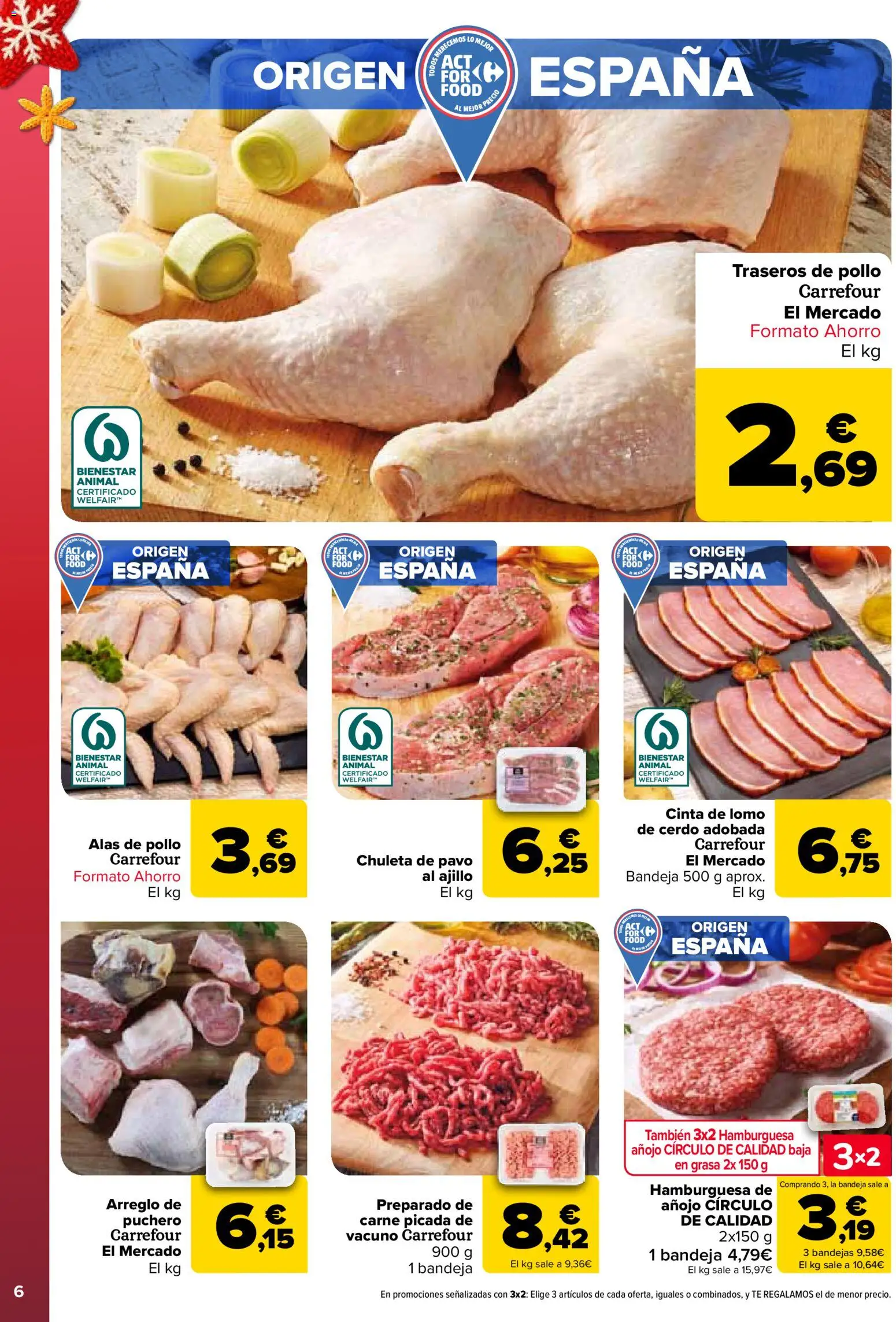 Carrefour folleto │ válido desde el 25.11.2025 | Página: 6 | Productos: Cerdo, Té, Σοκολατούχο γάλα, Bandeja