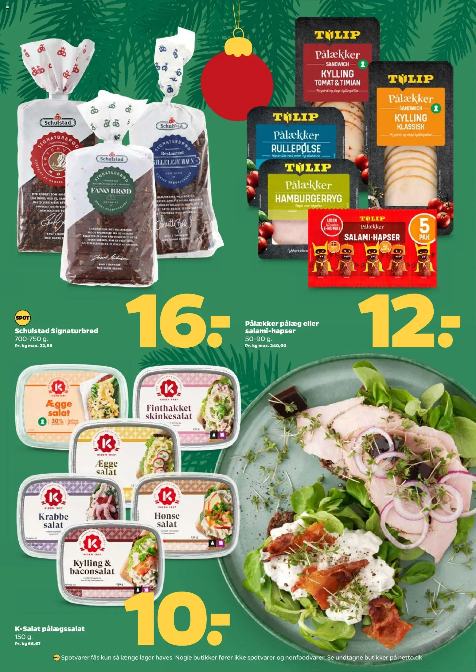 Netto tilbudsavis – gyldig fra 20.12.2025 | Side: 12 | Produkter: Salat, Pålæg, Skinkesalat, Timian