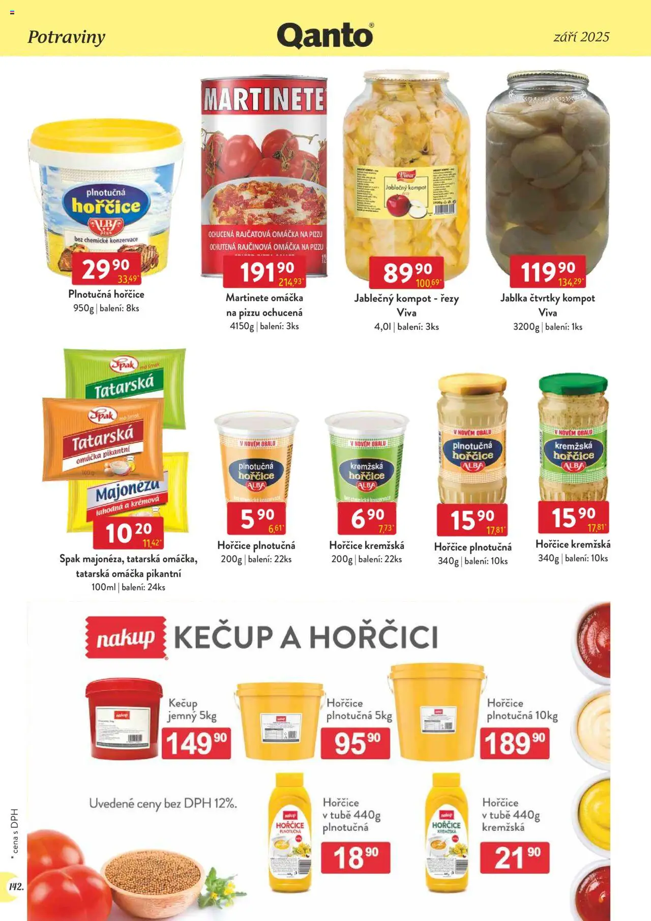 Astur & Qanto leták - Velkoobchod 09/2025 od 01.09.2025 | Strana: 142 | Produkty: Kompot, Jablka, Kečup, Rajčatová omáčka