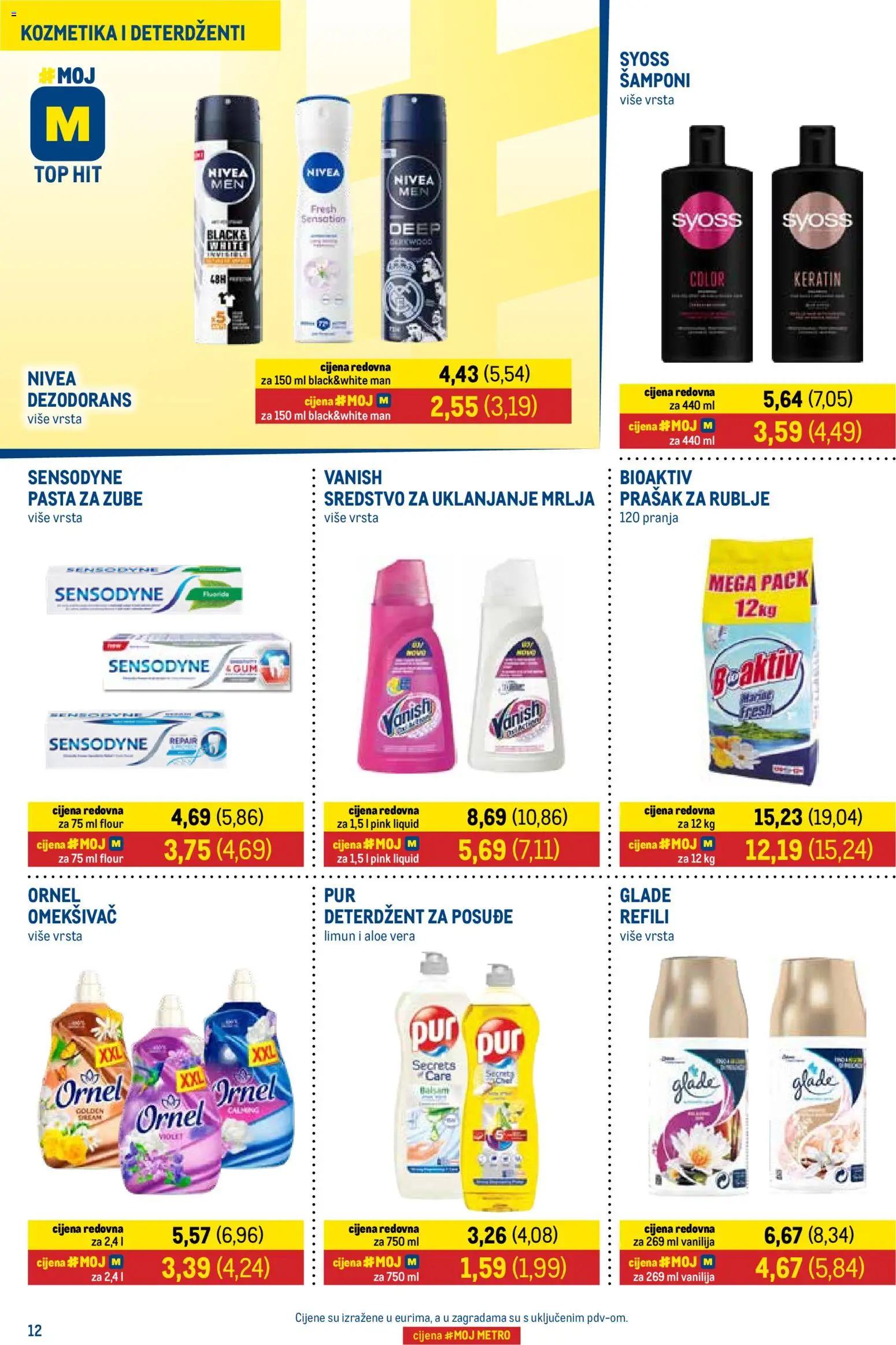 Metro katalog | vrijedi od 16.04.2026 | Stranica: 12 | Proizvodi: Omekšivač, Sredstvo za uklanjanje mrlja, Deterdžent, Limun