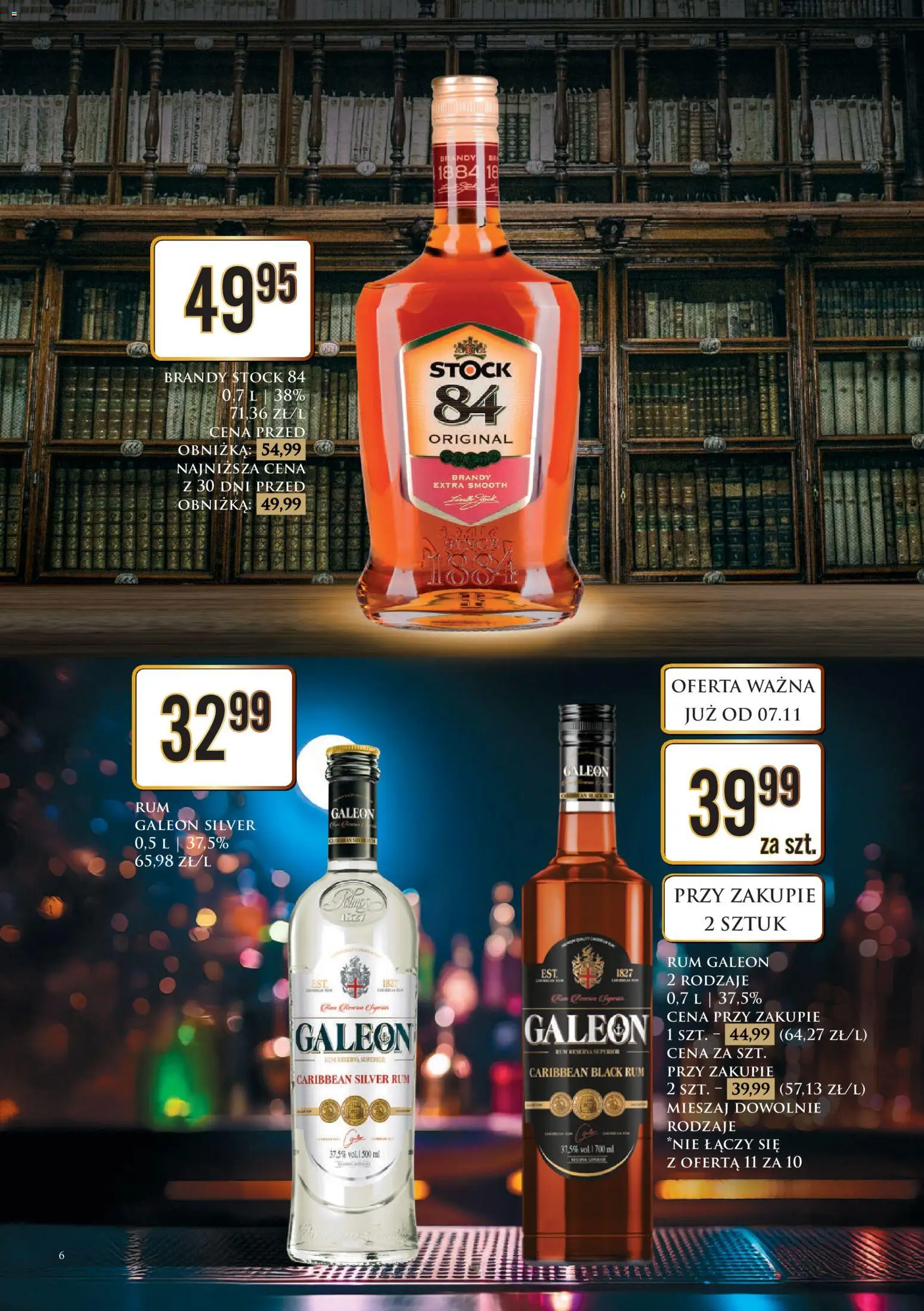 Dino Gazetka alkoholowa od 07.11.2025 | Strona: 6 | Produkty: Rum